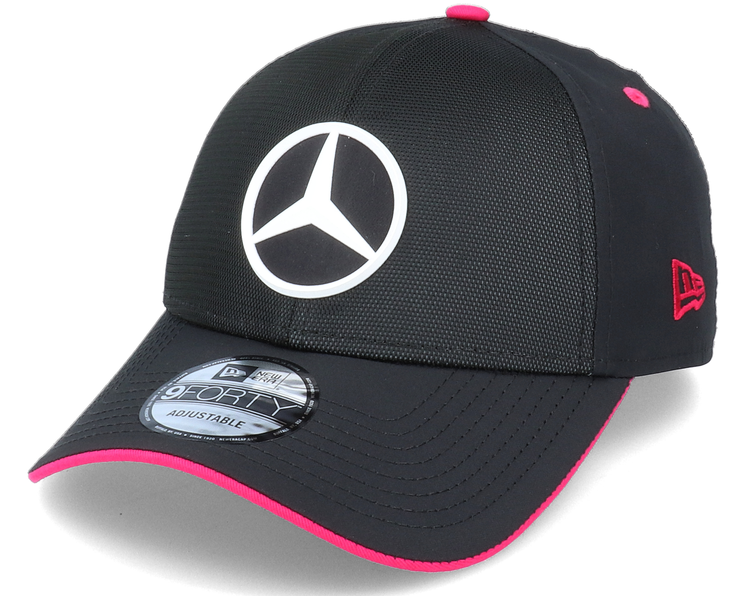 Mercedes ESports Reflective 9Forty Black/Pink Adjustable New Era caps