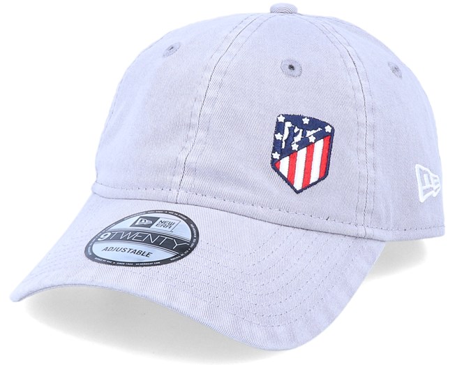 Atletico Madrid Mini Logo Dad Cap 9twenty Light Grey Adjustable New Era Caps Hatstorecanada Com