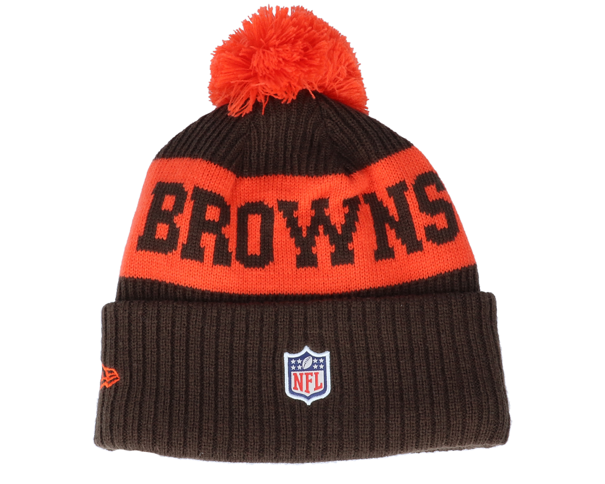Cleveland Browns NFL 20 On field Sport Knit OFC Brown Pom New Era