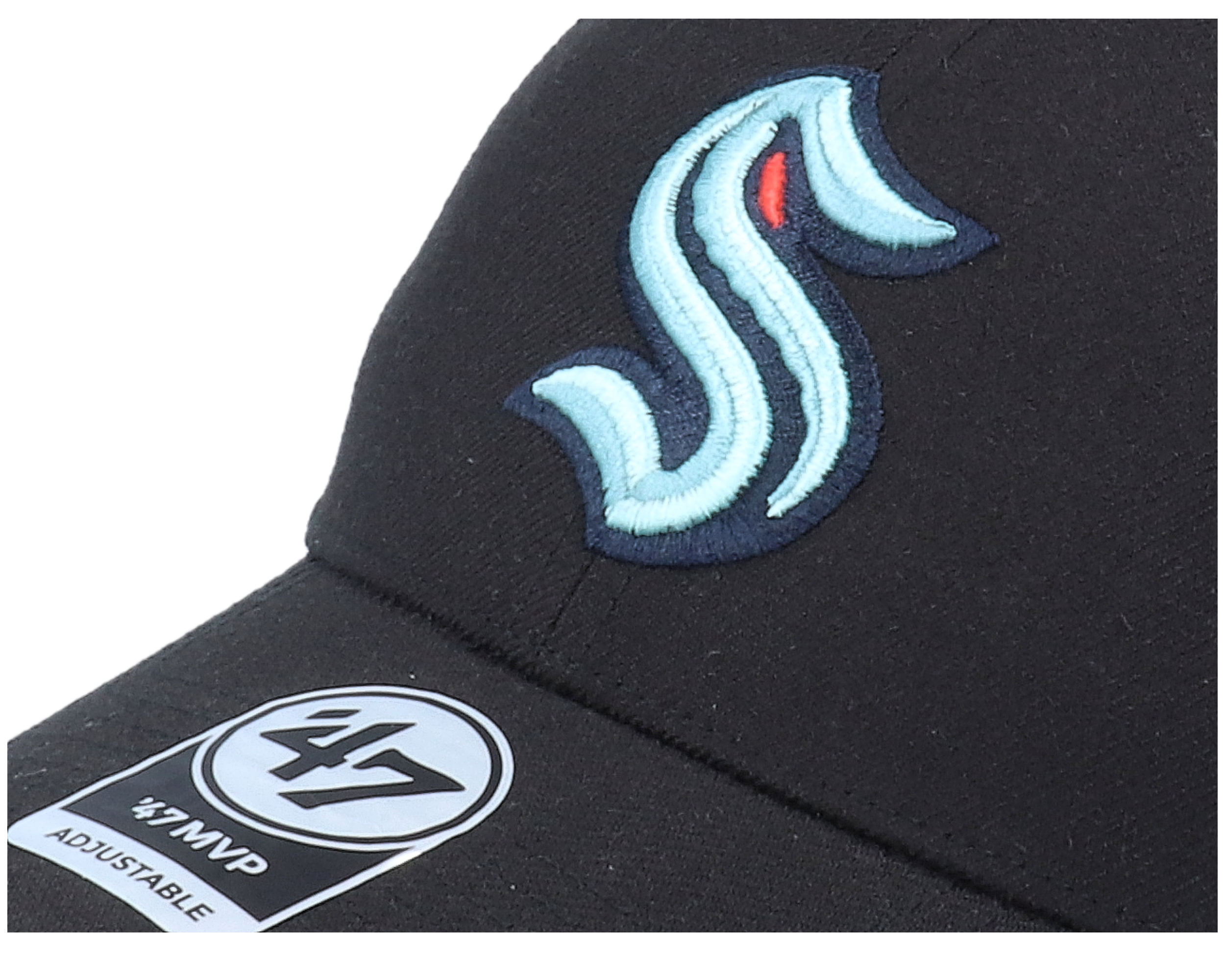 Seattle Kraken NHL MVP Black Adjustable - 47 Brand keps ...