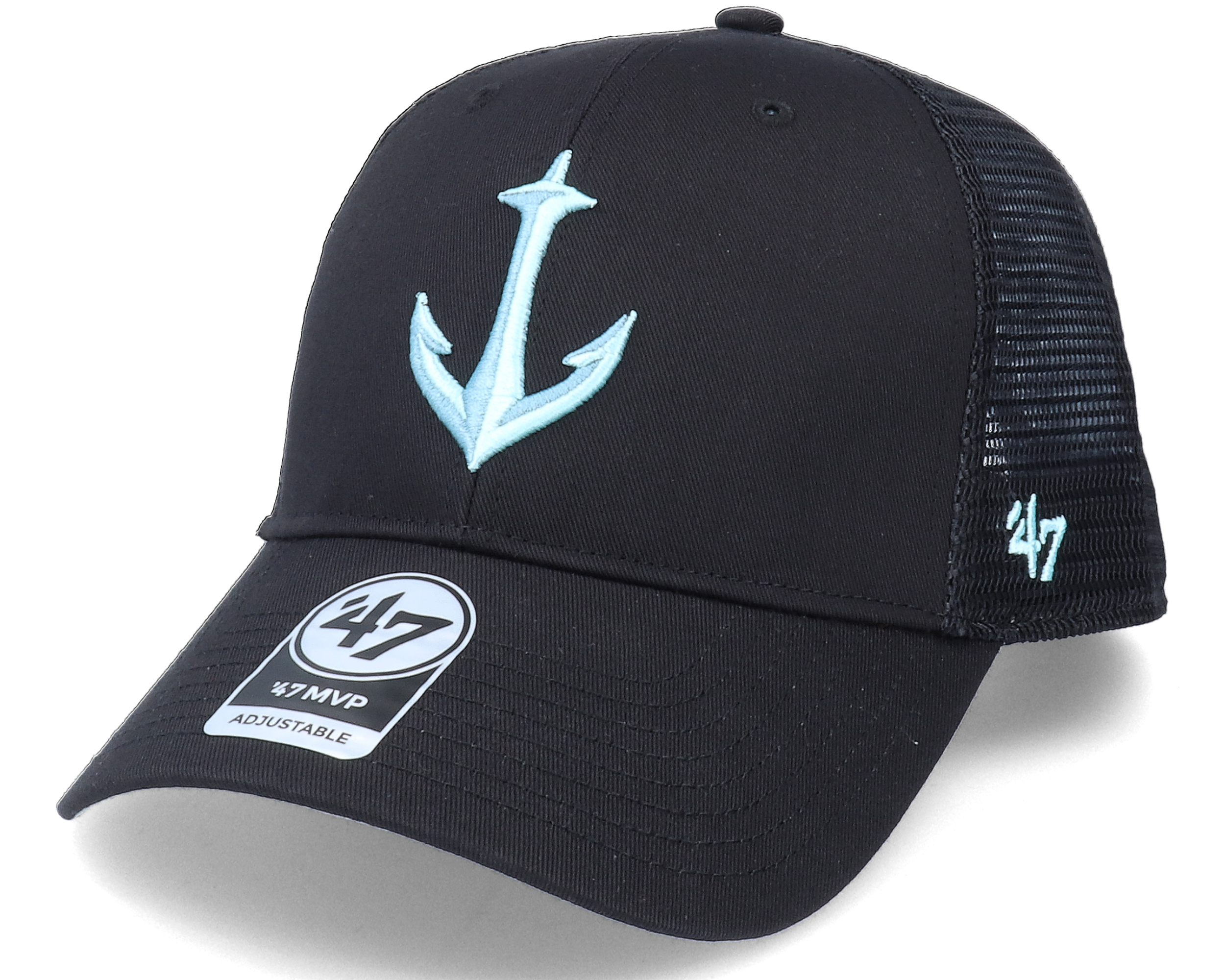 Seattle Kraken NHL MVP Black Trucker - 47 Brand caps ...