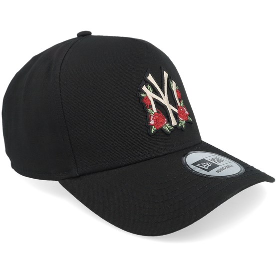 new york yankees hat with roses