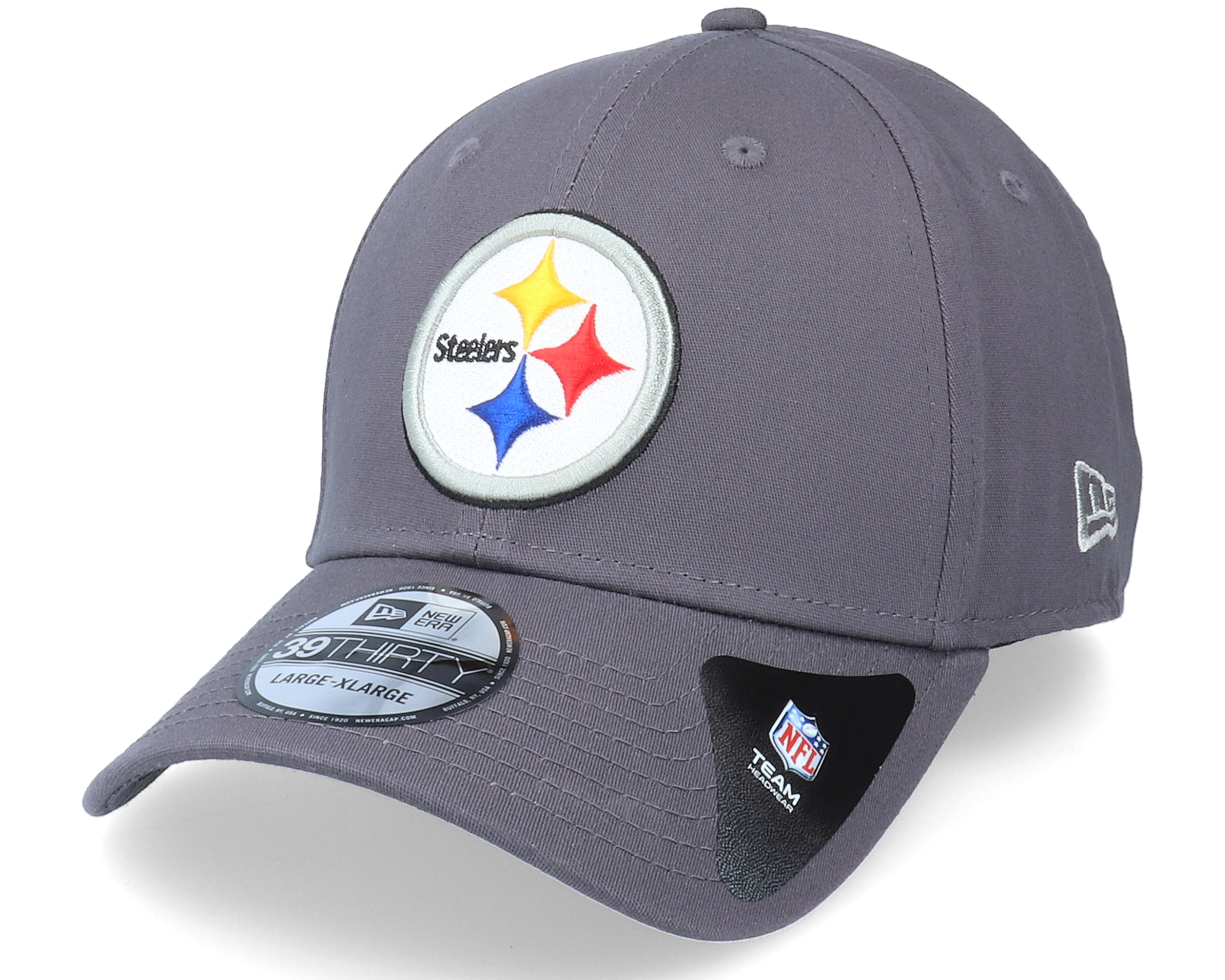 Pittsburgh Steelers NFL Team 39Thirty Dark Grey Flexfit New Era caps