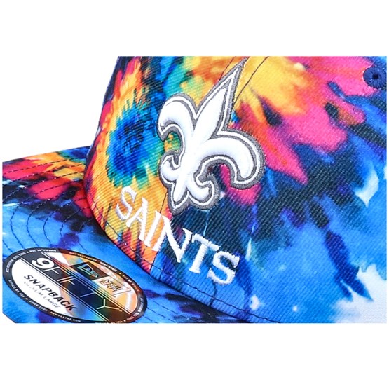 New Orleans Saints Crucial Catch 9fifty Tie Dye Multicolor Snapback New Era Start Bone Hatstore