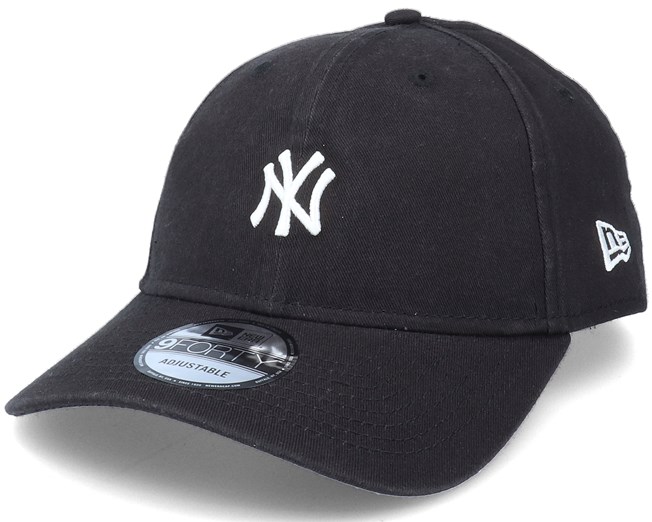 New York Yankees Small Logo 9Forty Black/White Adjustable - New Era ...