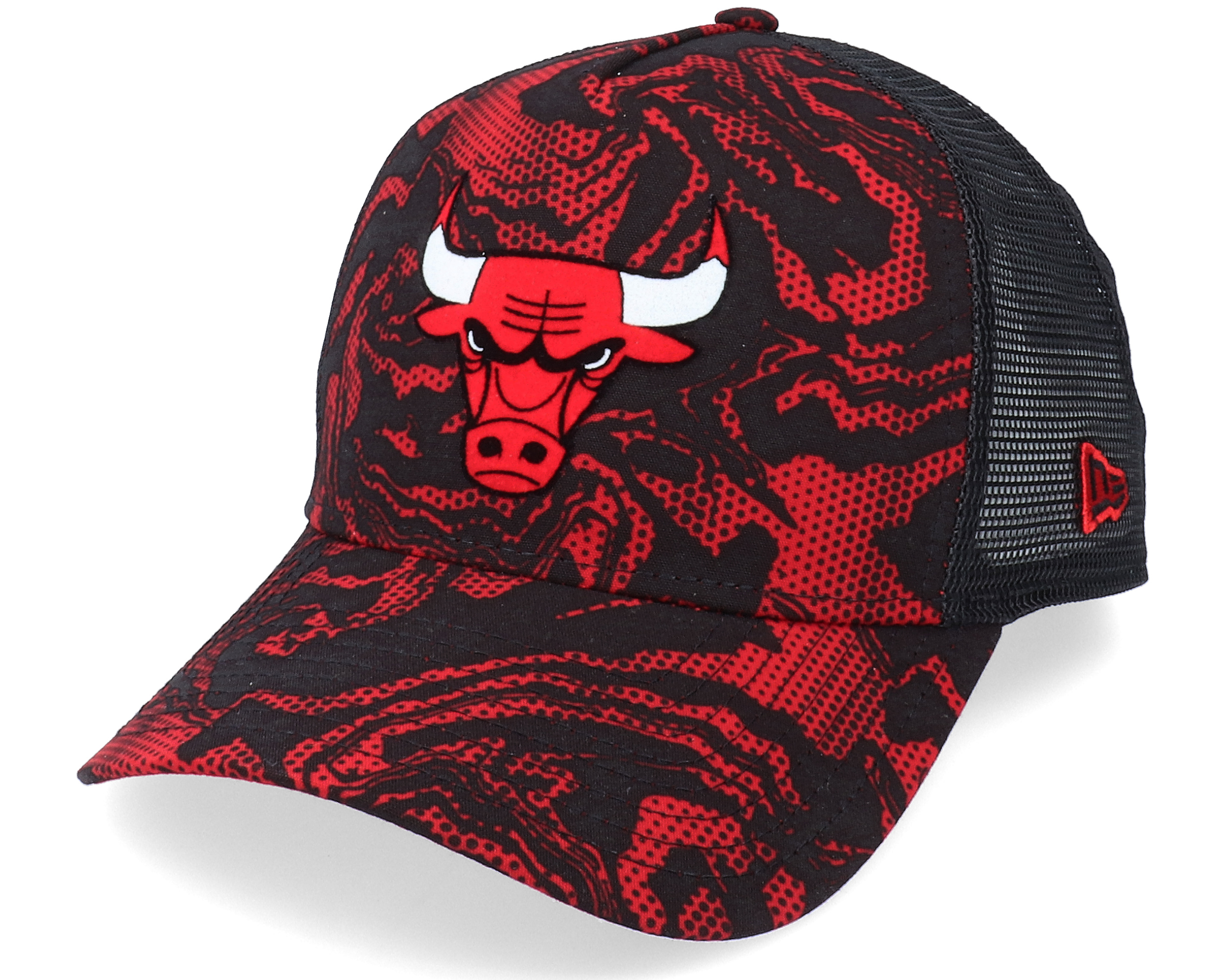 Chicago Bulls Seasonal Camo Trucker Red/Black Trucker New Era cap