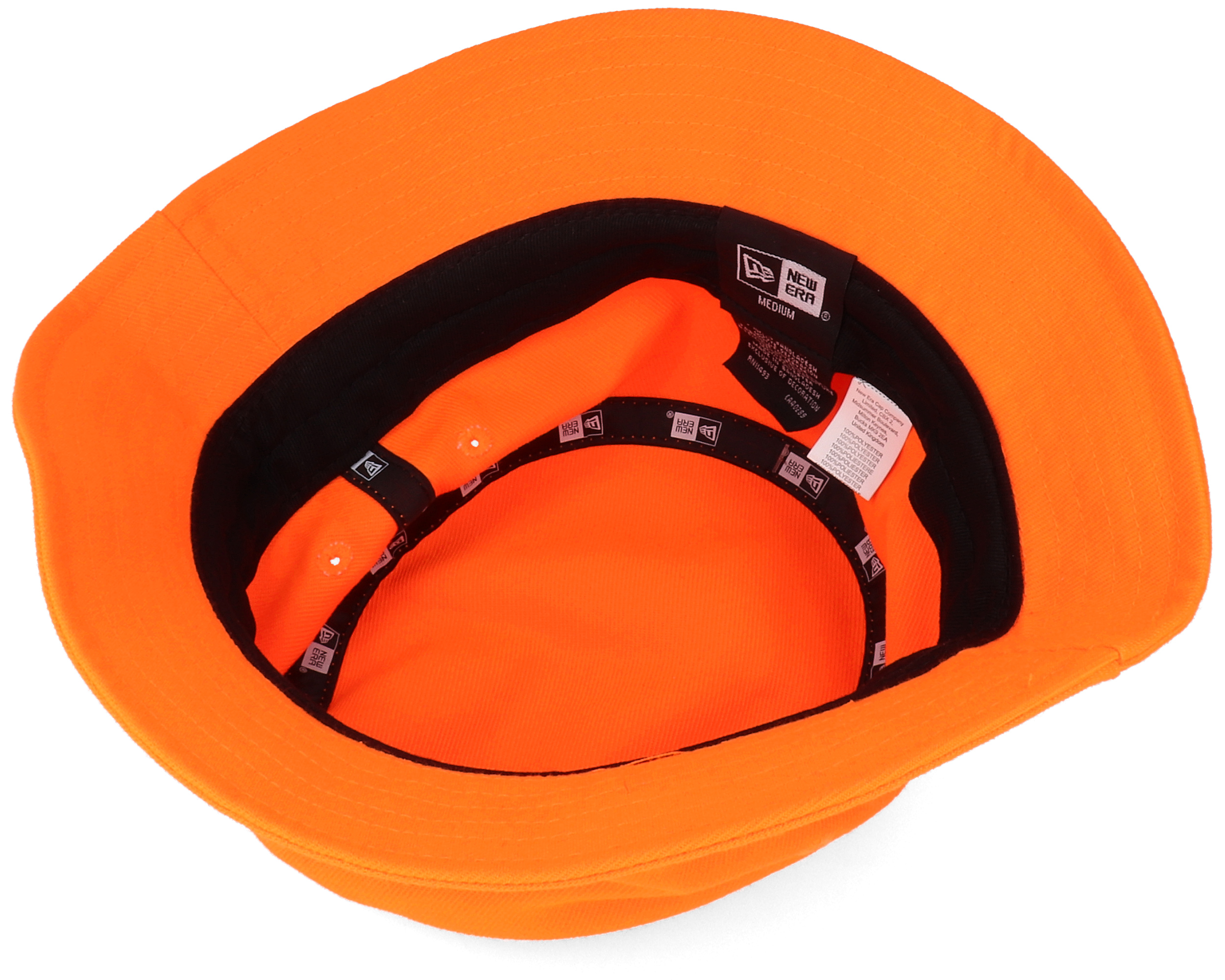 Essential Neon Orange Bucket New Era hats Hatstore.co.uk