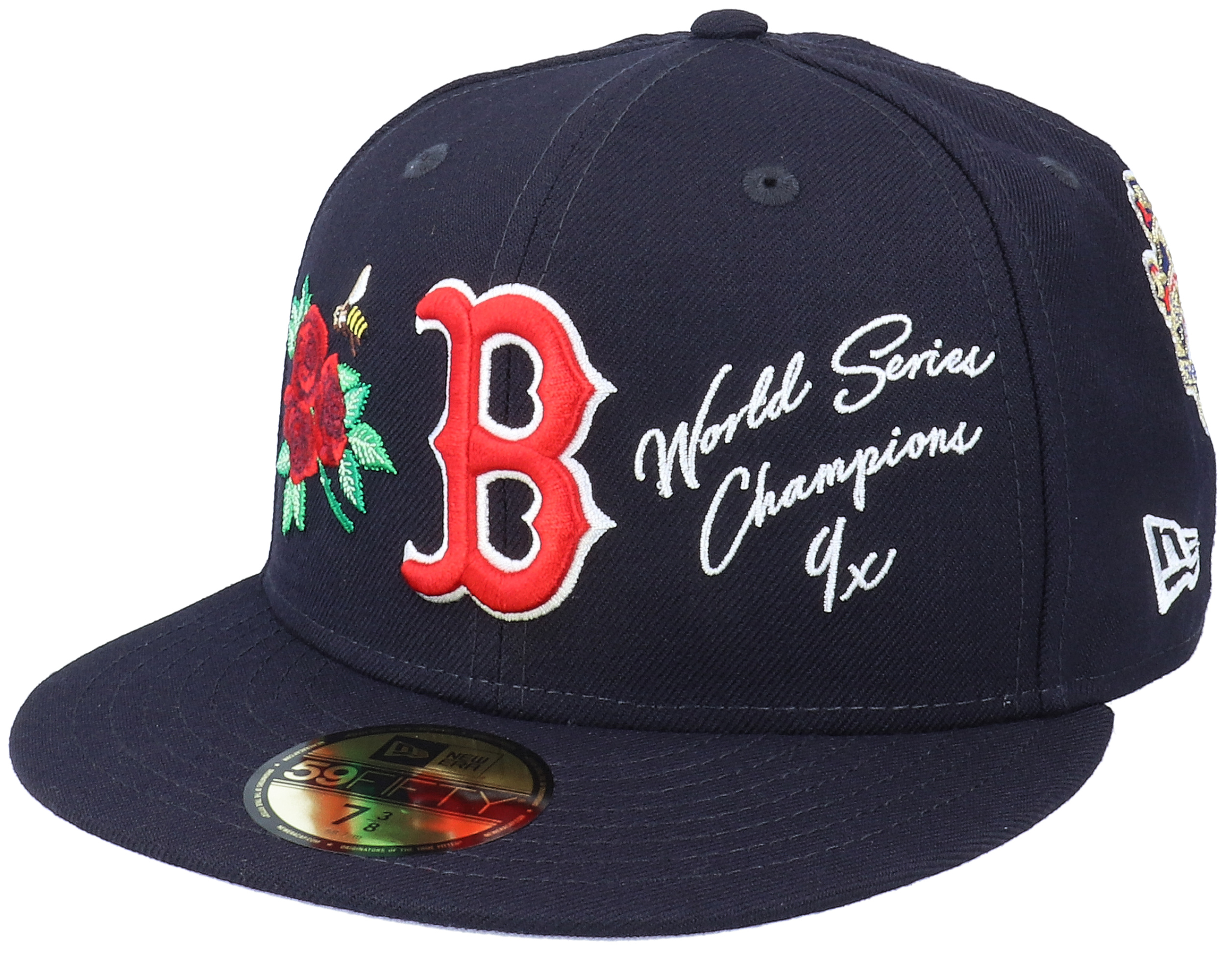 Boston Red Sox MLB Icon 59FIFTY Navy Fitted New Era caps Hatstore.co.uk