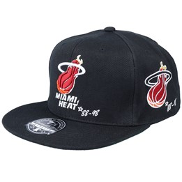 Miami Heat Timeline HWC Black Fitted 