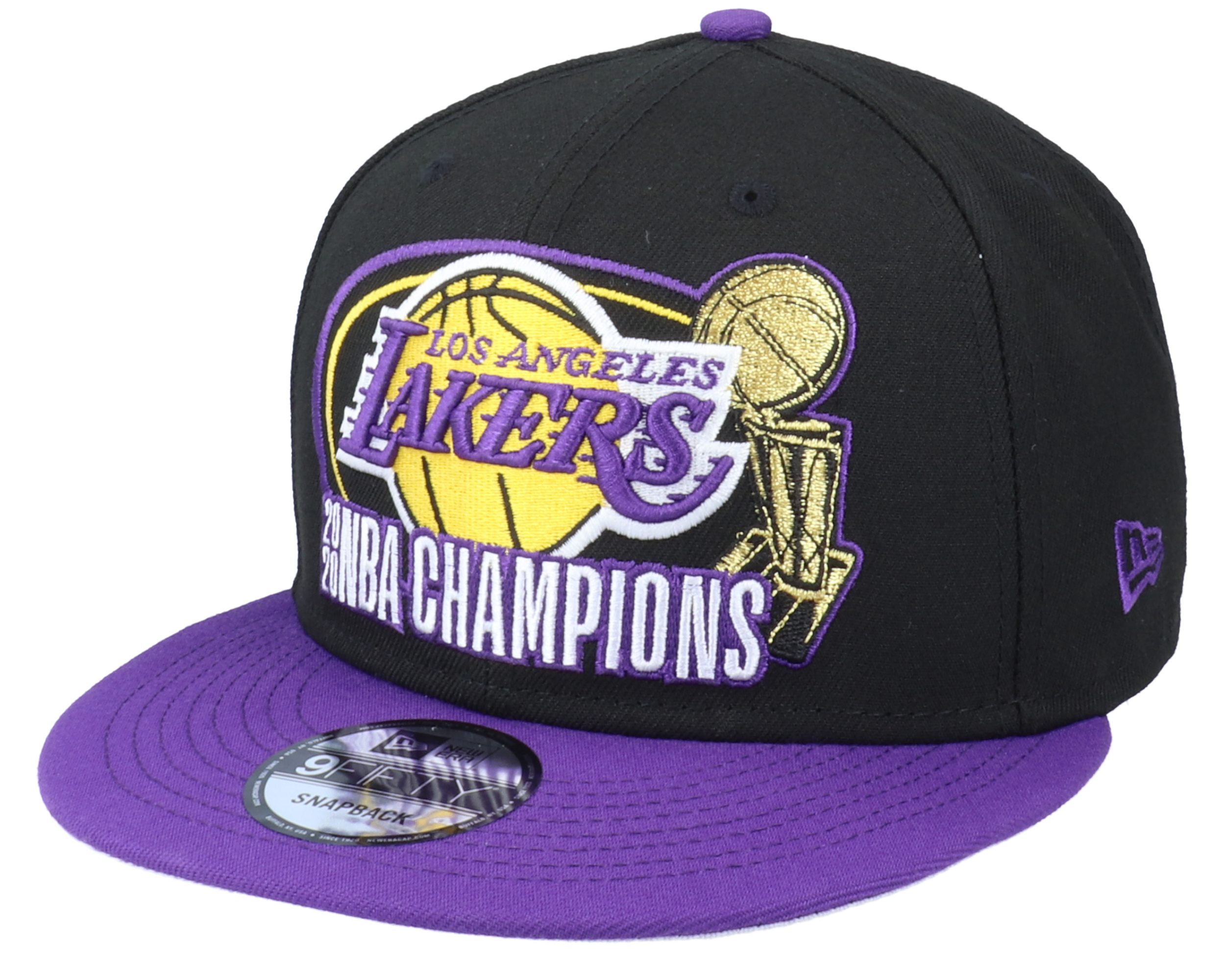 Los Angeles Lakers 9Fifty NBA20 Multi Champs OTC Black/Purple Snapback