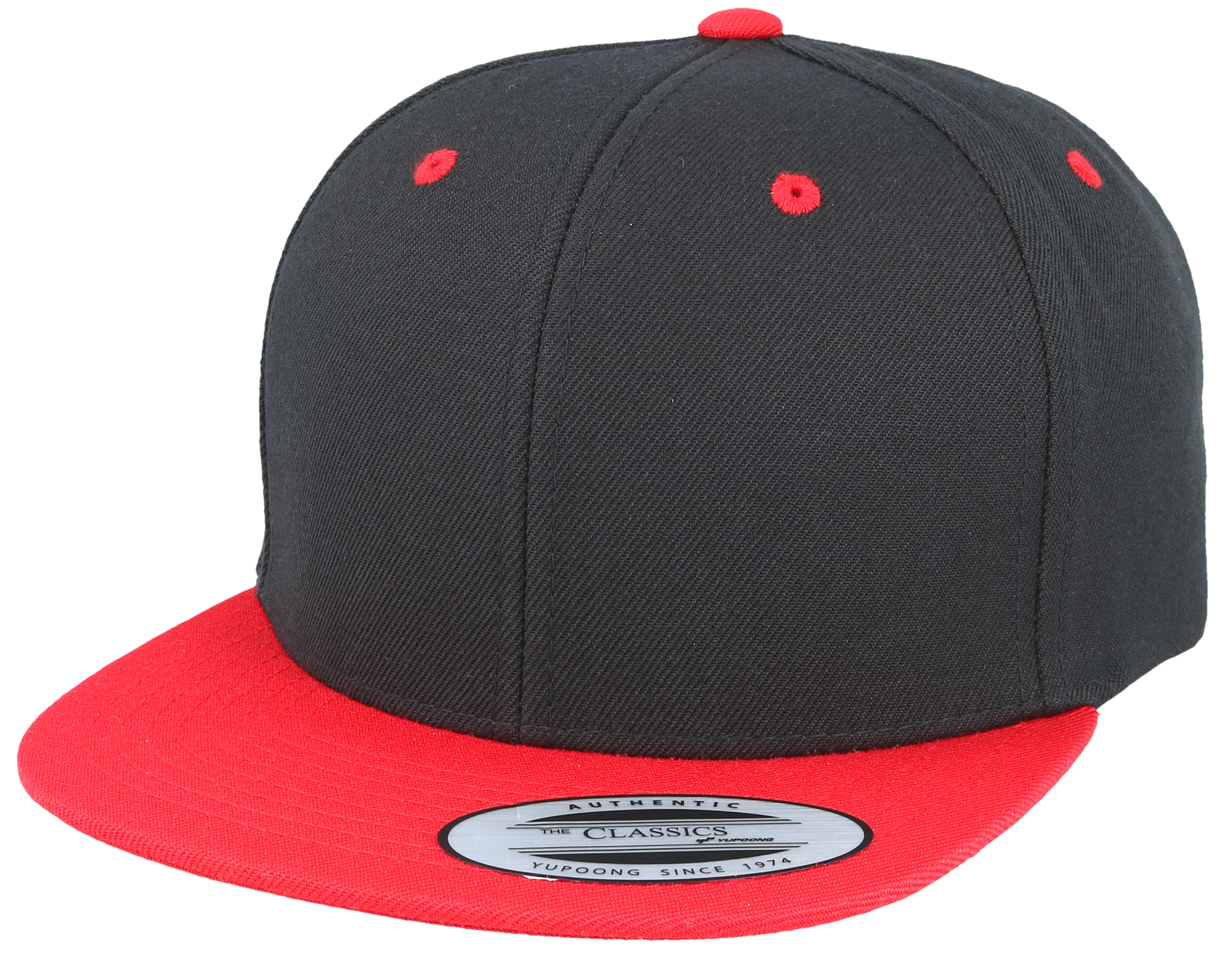 black and red snapback