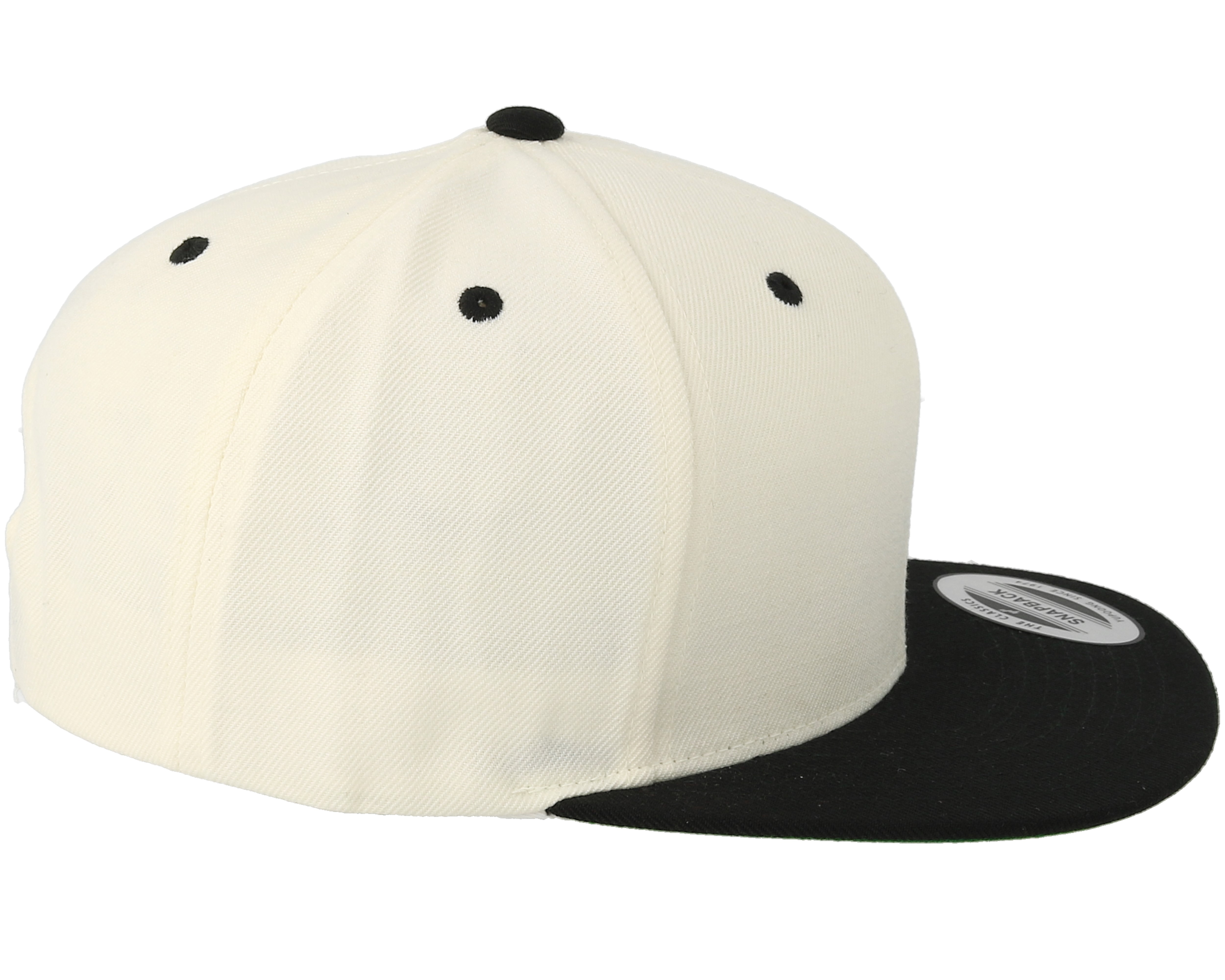 Natural/Black Snapback - Yupoong caps - Hatstoreworld.com