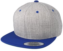 Heather Grey/Royal Snapback - Yupoong