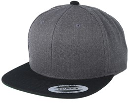 Charcoal/Black Snapback - Yupoong