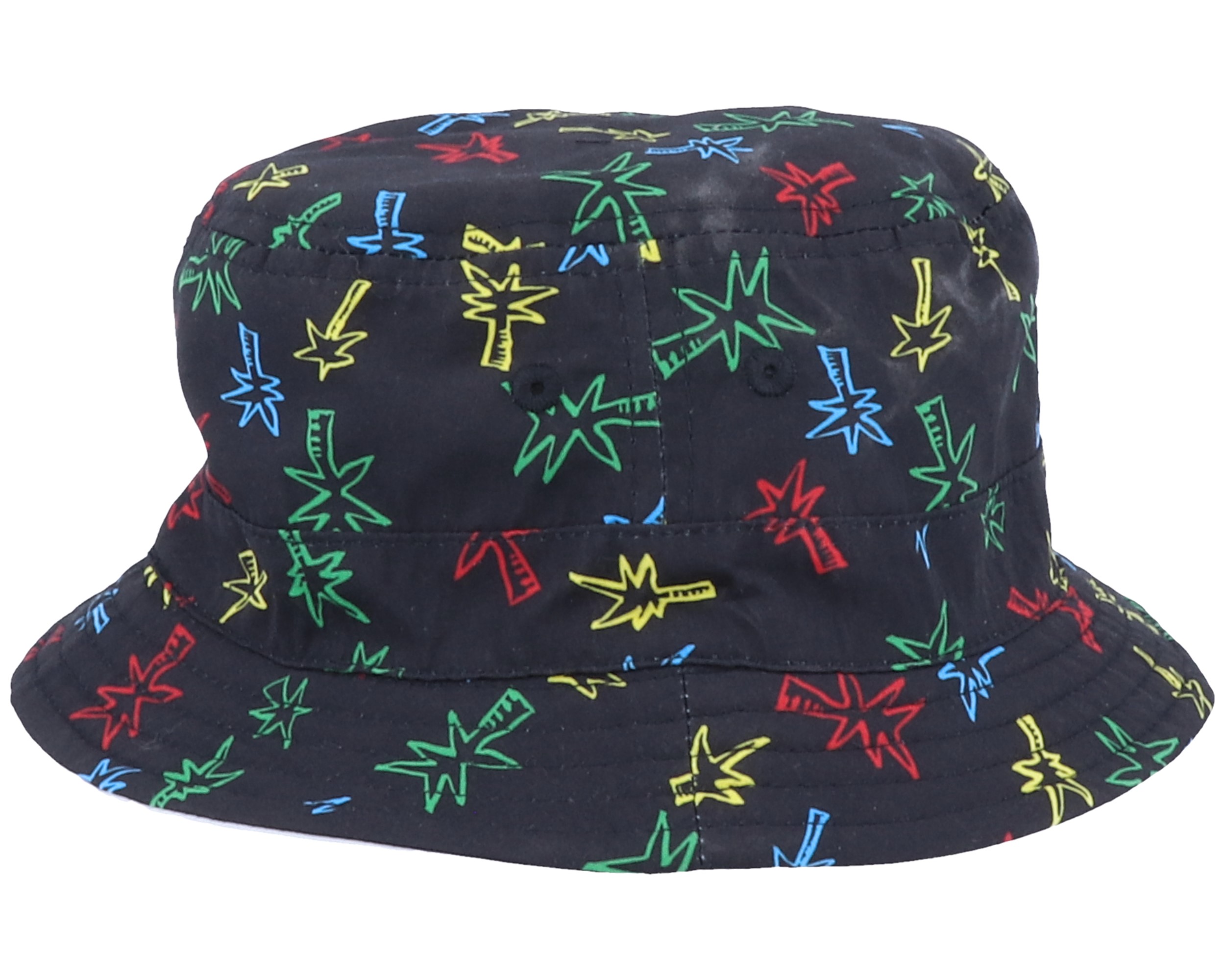 Kids Turn Burner Black/Beige Bucket Quiksilver hats