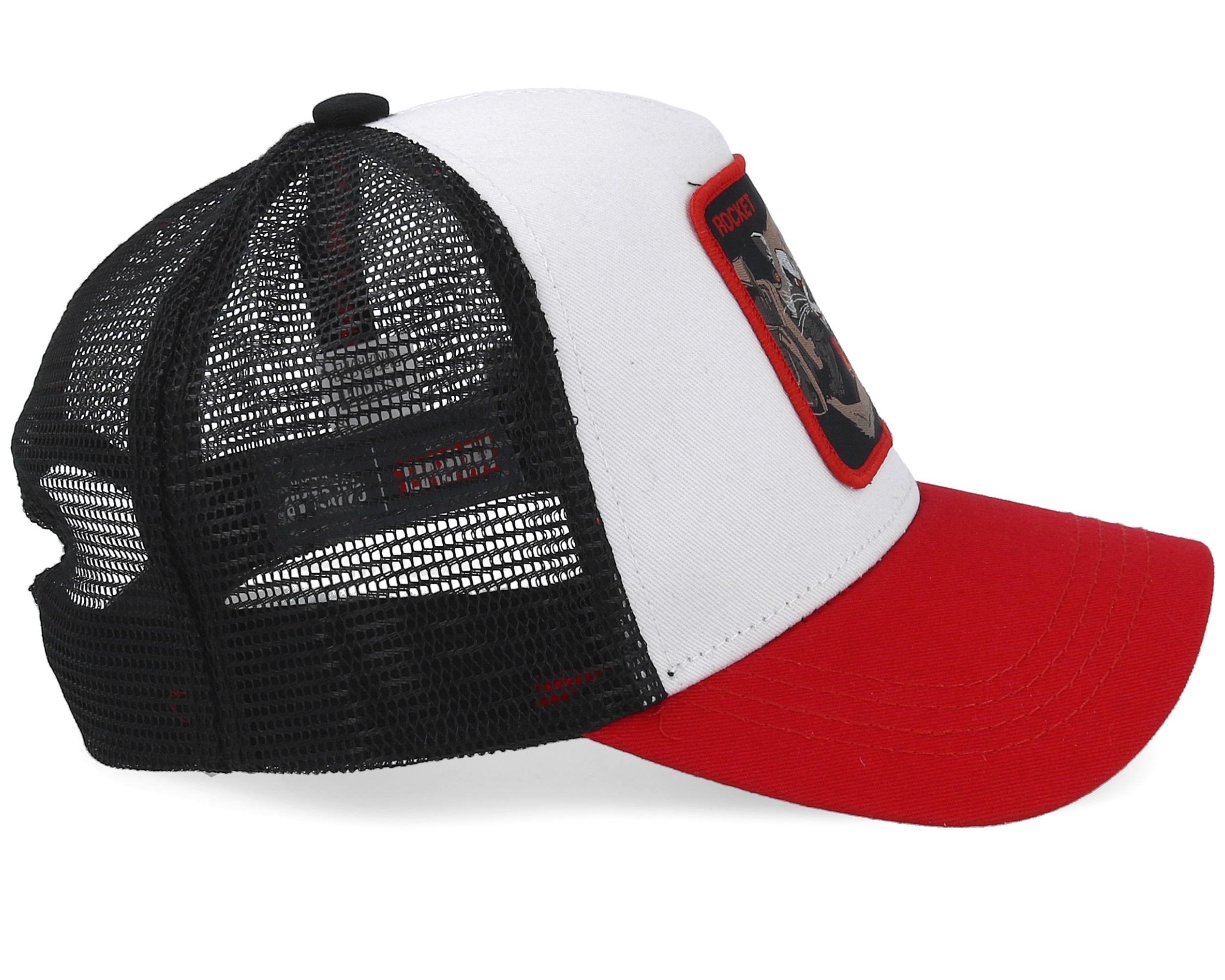 Guardians of the Galaxy Rocket Raccoon White/Black/Red Trucker