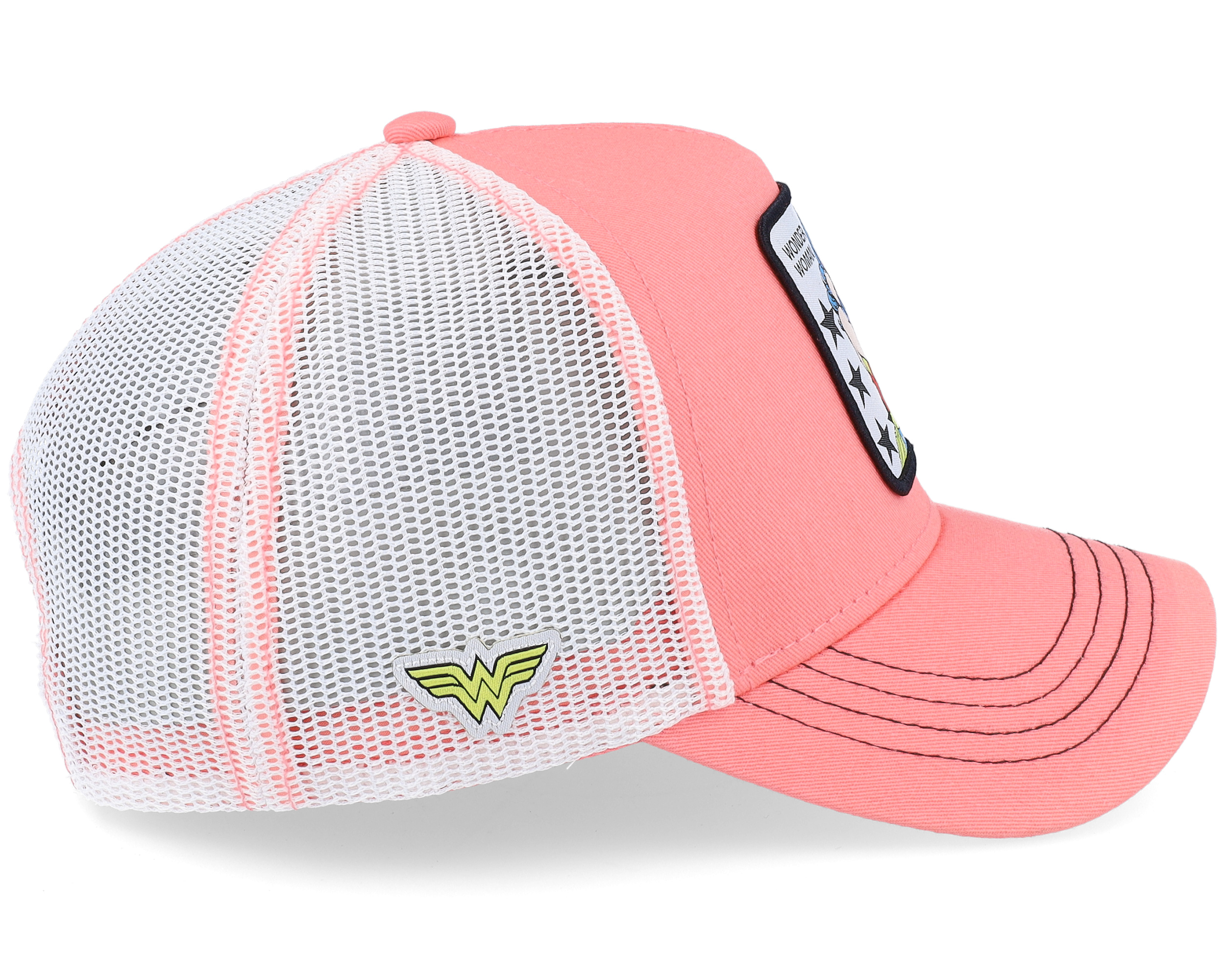 DC Comics Wonder Woman Pink/White Trucker Capslab caps