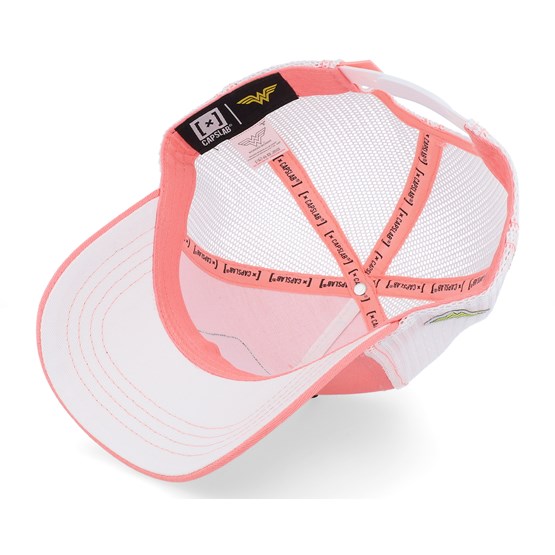 DC Comics Wonder Woman Pink/White Trucker Capslab caps