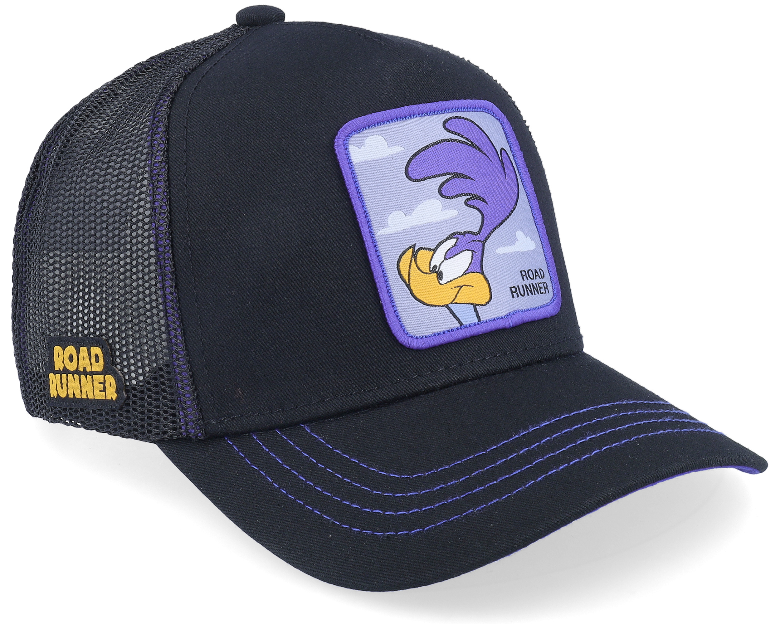 Looney Tunes Road Runner Black/Black/Blue Trucker Capslab caps