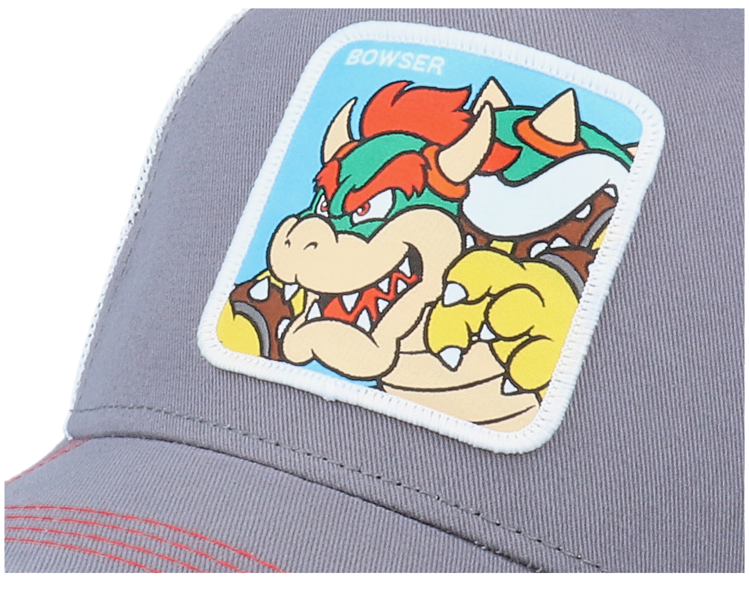 Nintendo Super Mario Bros Bowser Grey/White Trucker Capslab caps