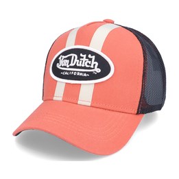 Stripes Orange Trucker - Von Dutch caps 
