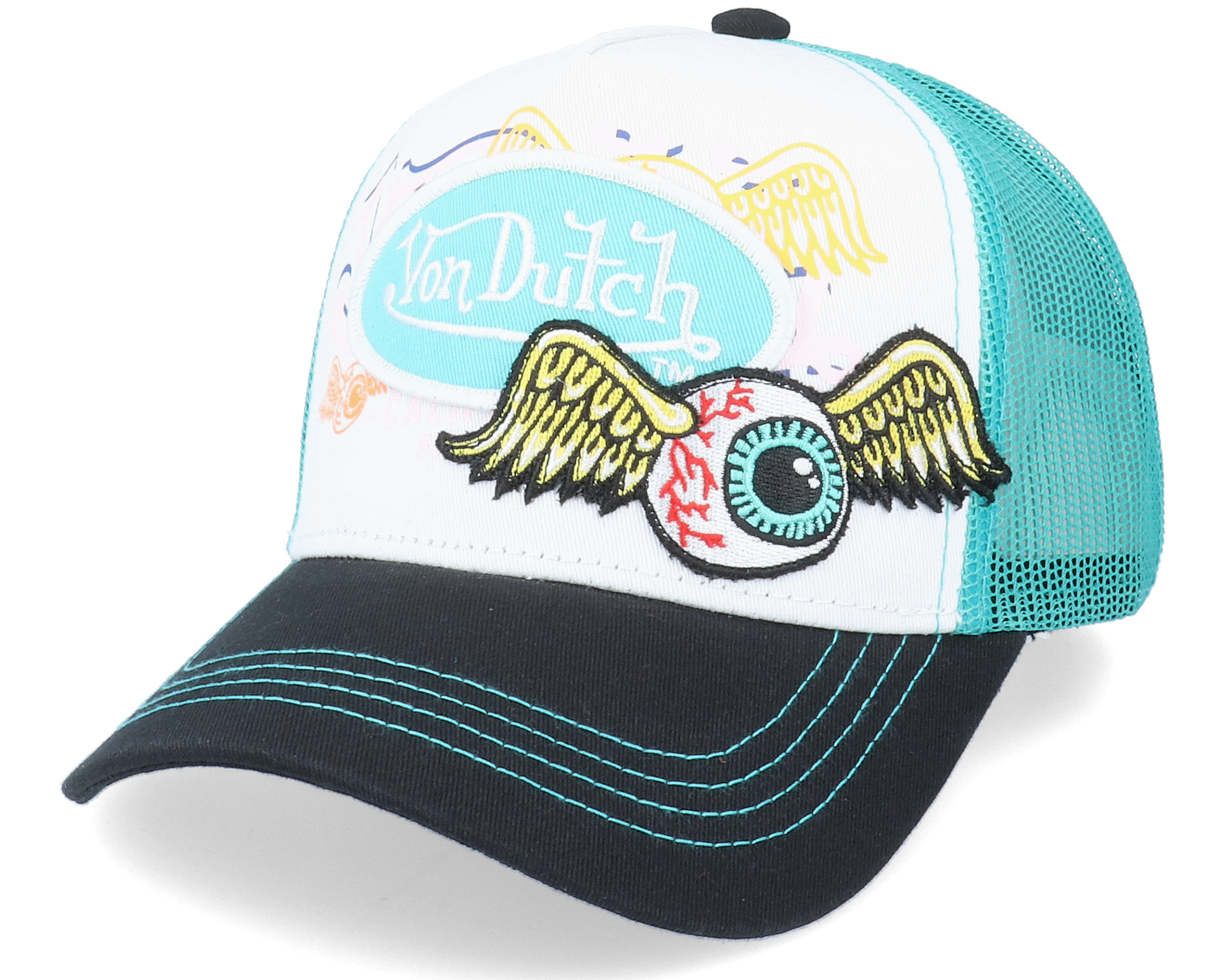 White/Mint/Black Trucker - Von Dutch 