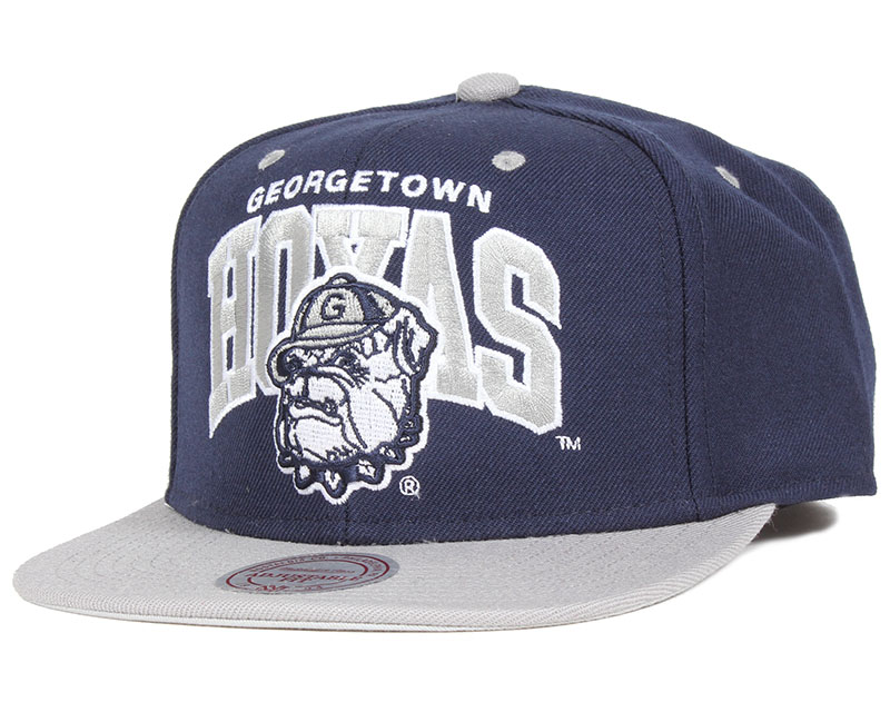 Hoyas Team Arch Snapback Mitchell & Ness caps Hatstore.co.uk