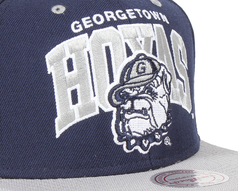 Hoyas Team Arch Snapback Mitchell & Ness caps Hatstore.co.uk