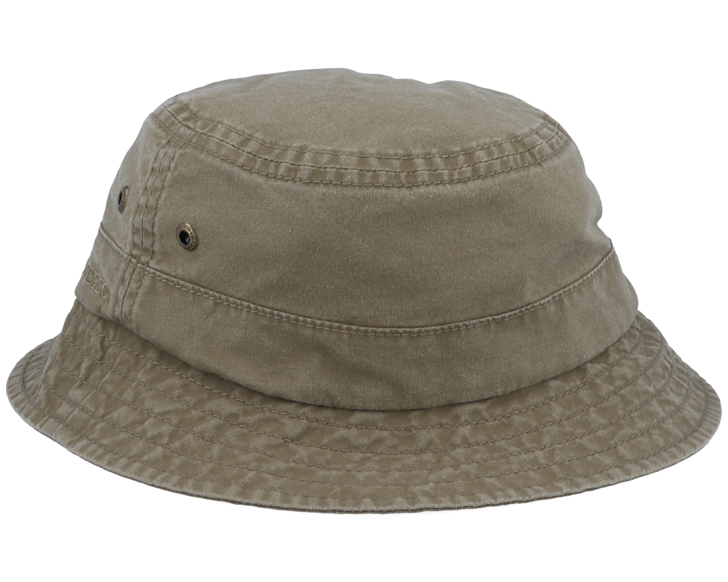 Delave Organic Cotton Olive Bucket - Stetson hats - Hatstoreworld.com