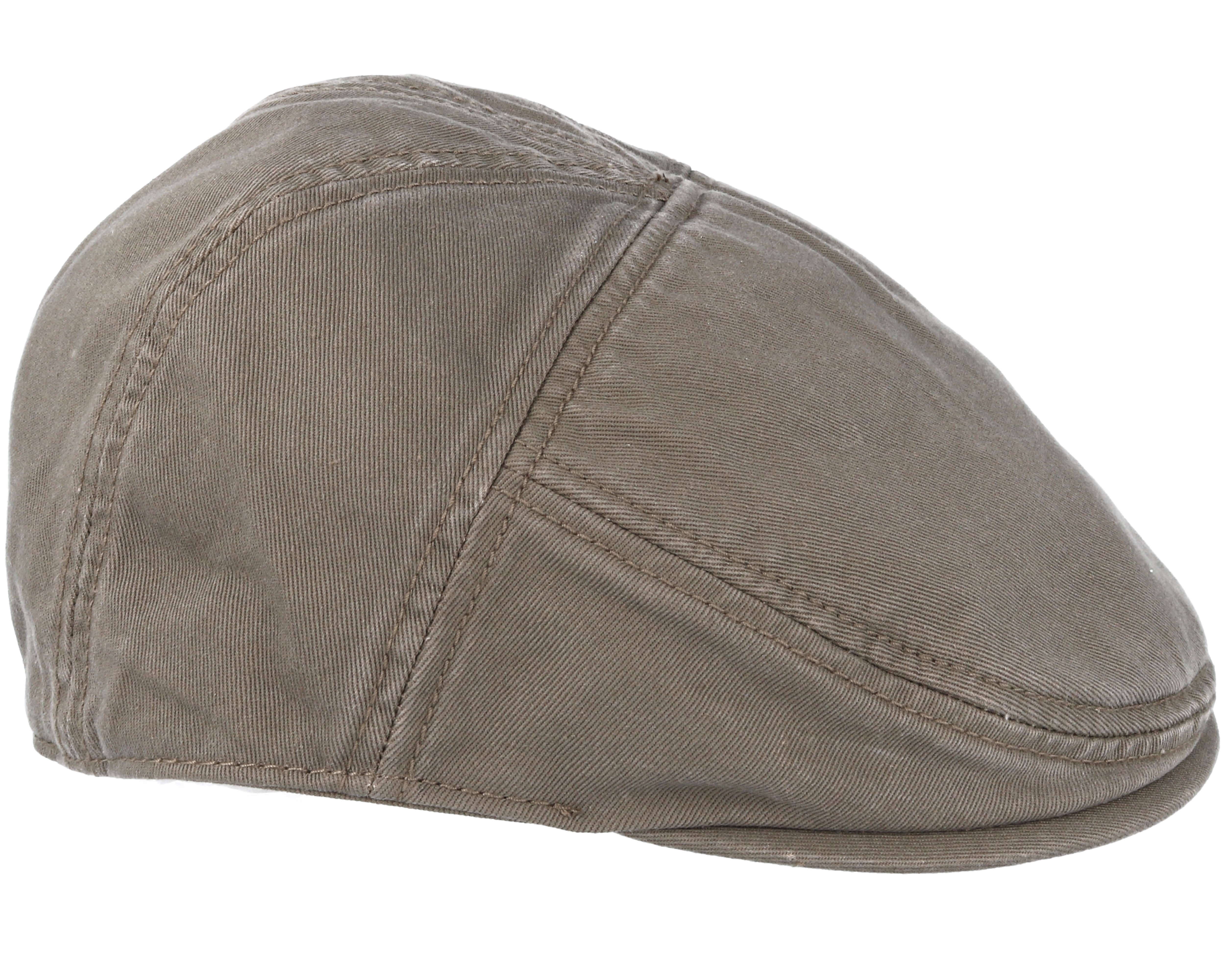 Ivy Cotton Dark Beige Flat Cap Stetson caps Hatstore.co.uk
