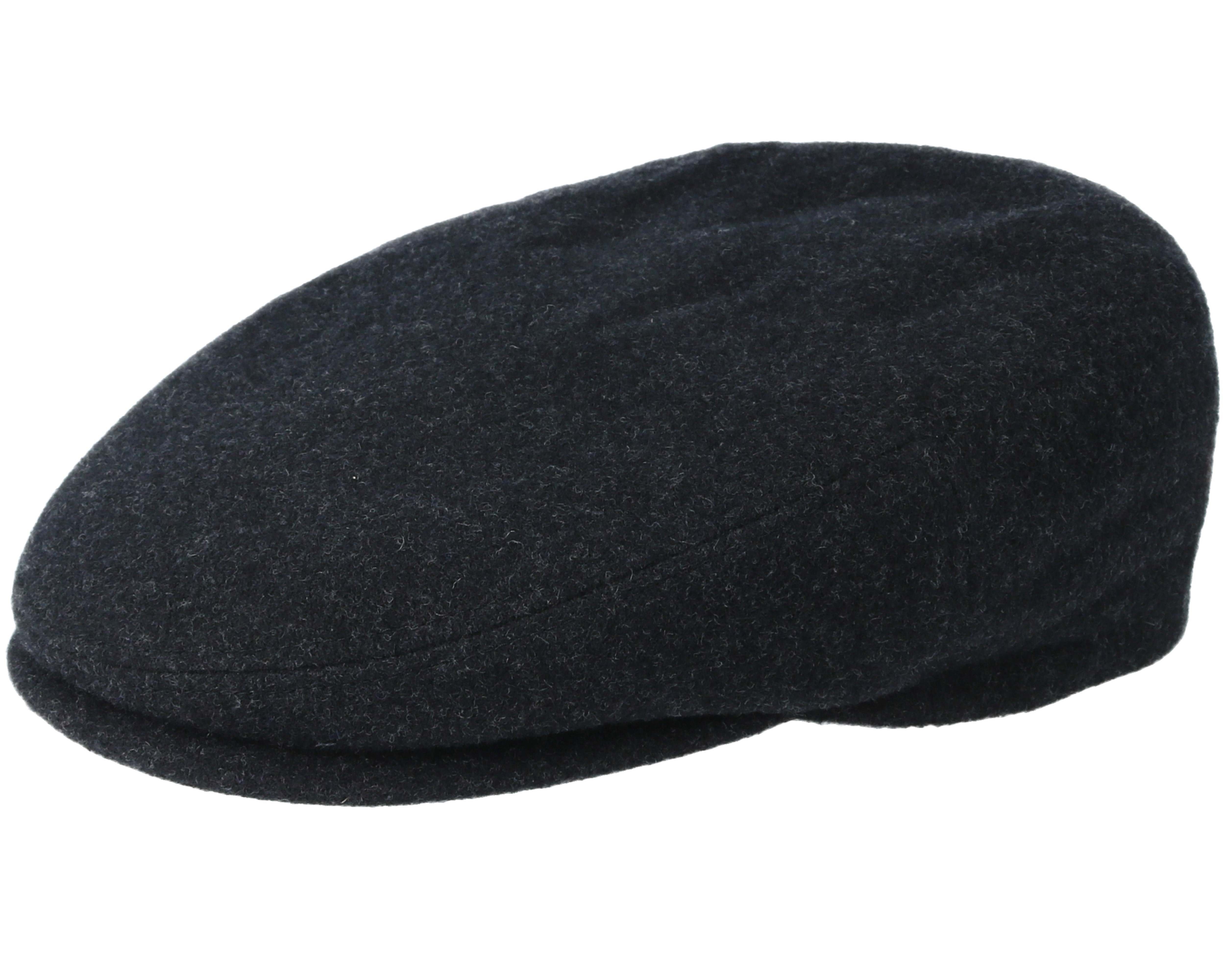Kent Wool/Cashmere Black Flat Cap - Stetson caps - Hatstoreworld.com