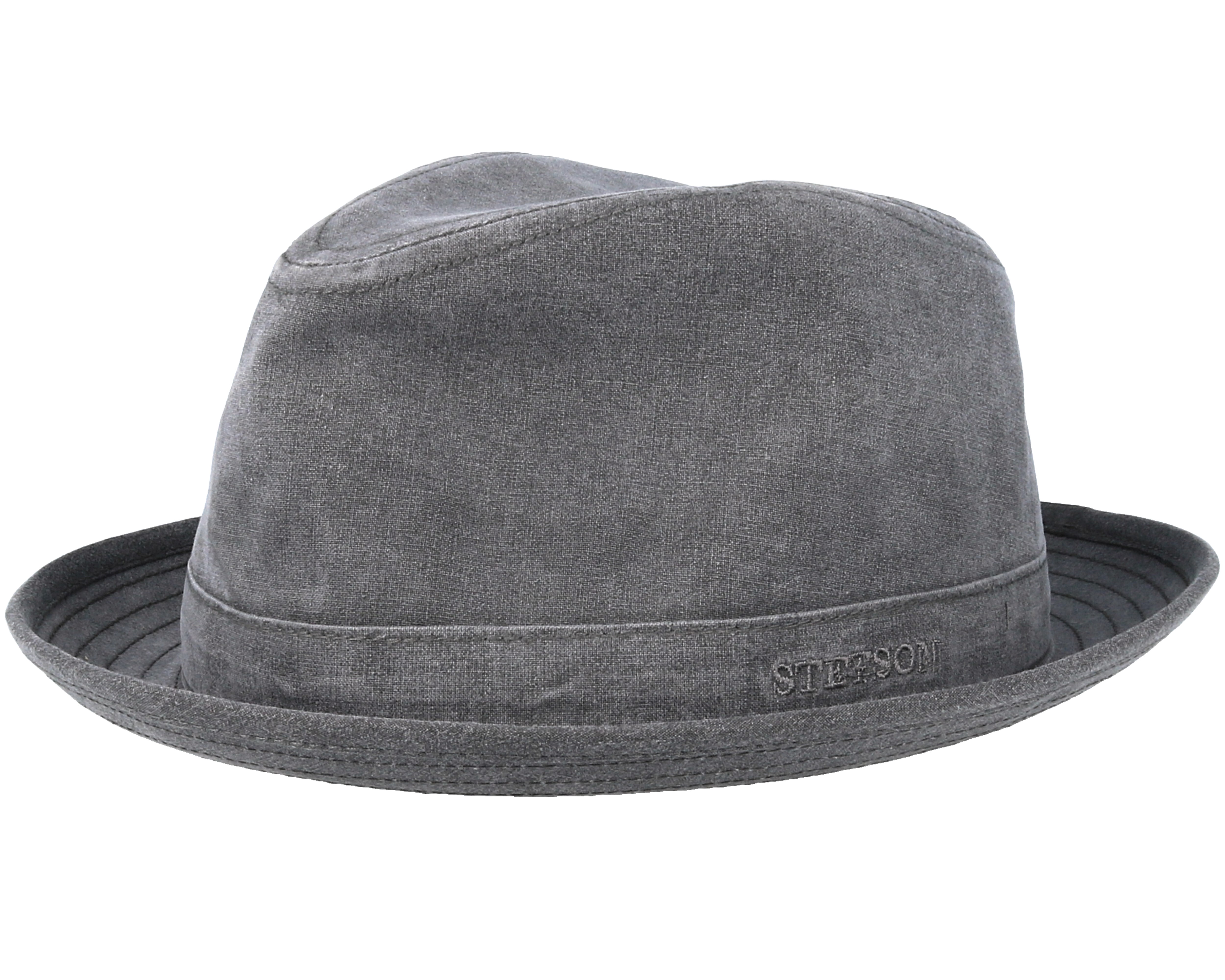 Player Delave Organic Cotton Charcoal Fedora Stetson hats