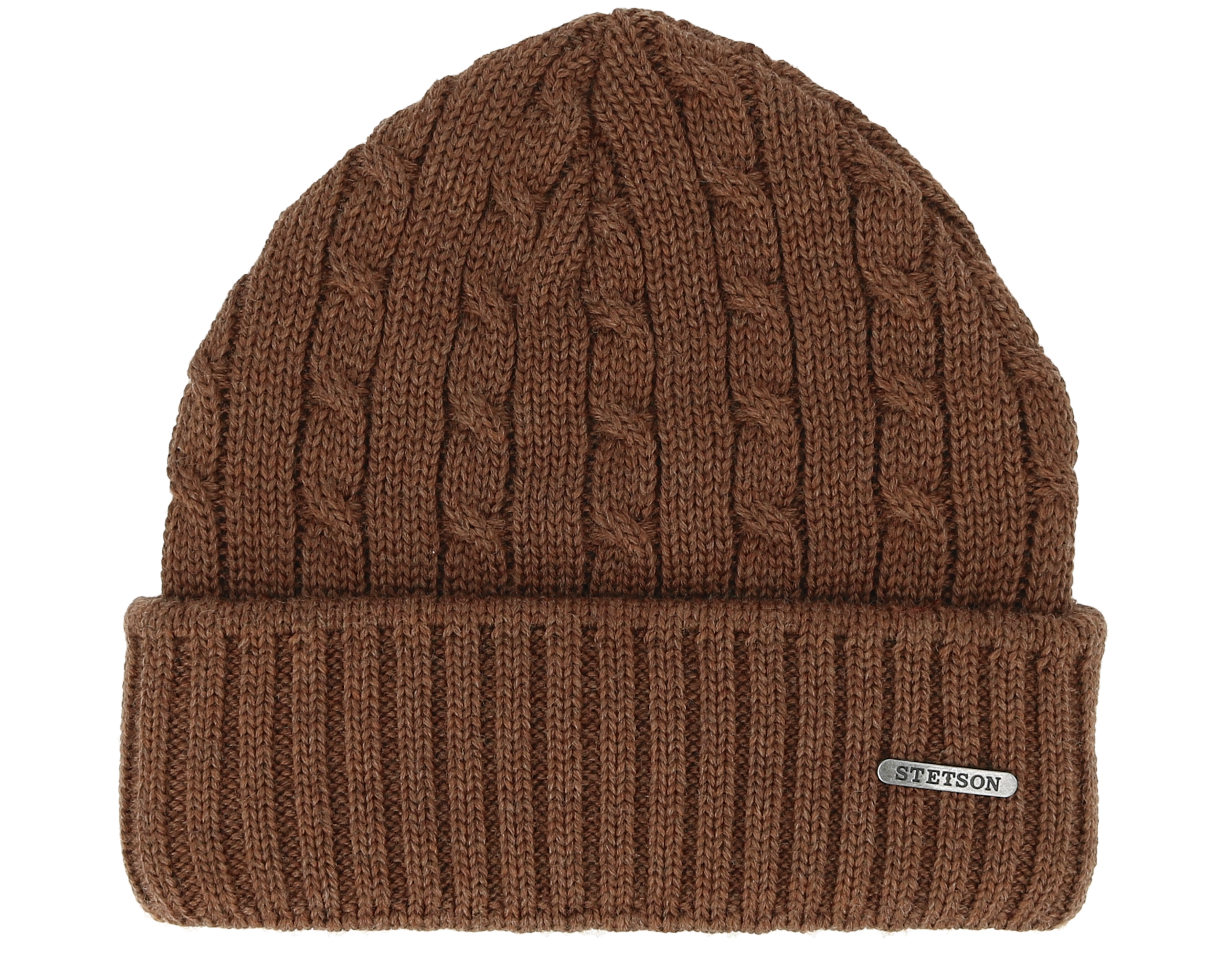 Wool Dark Brown Beanie Stetson beanies
