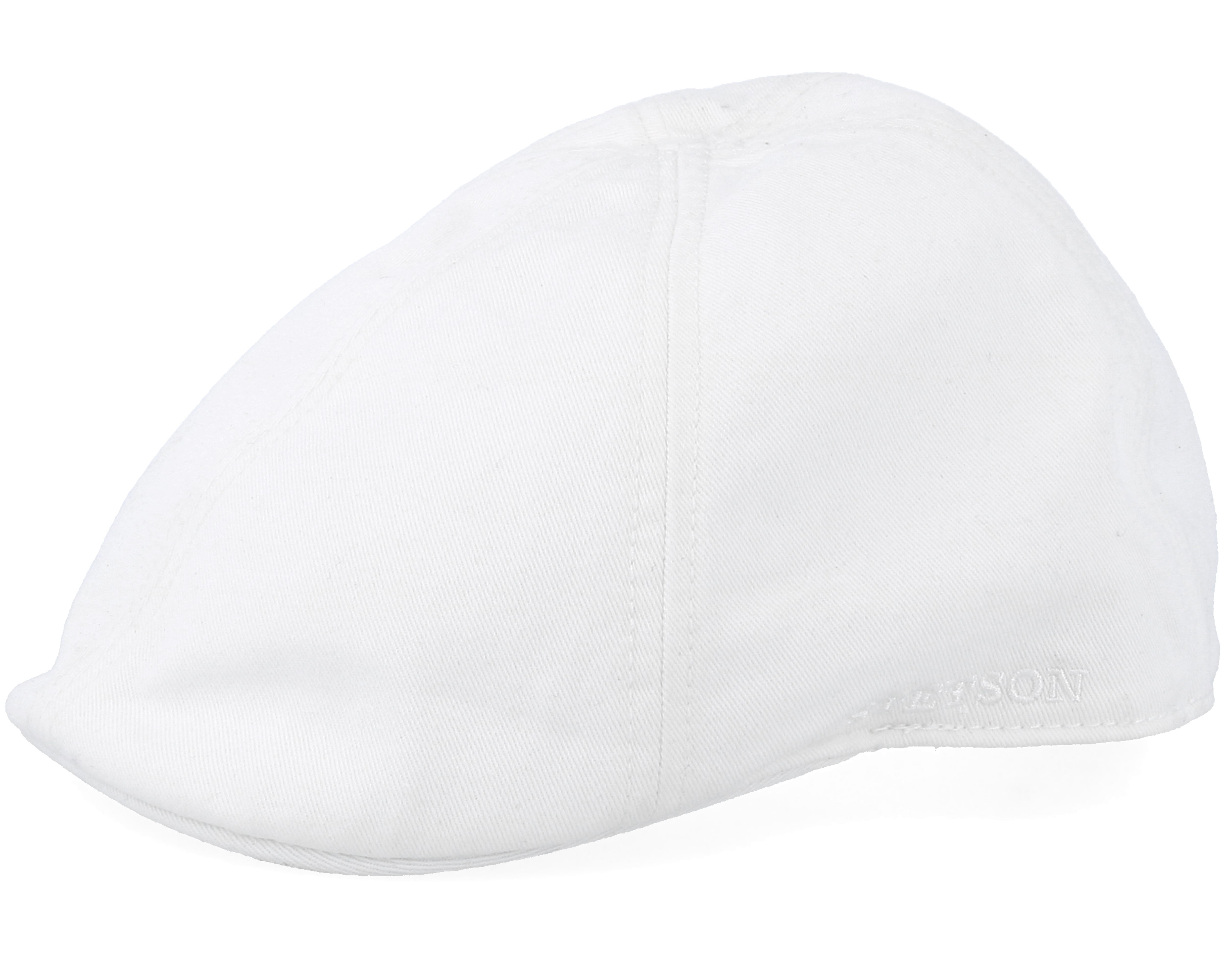 Texas Cotton White Flat Cap Stetson caps