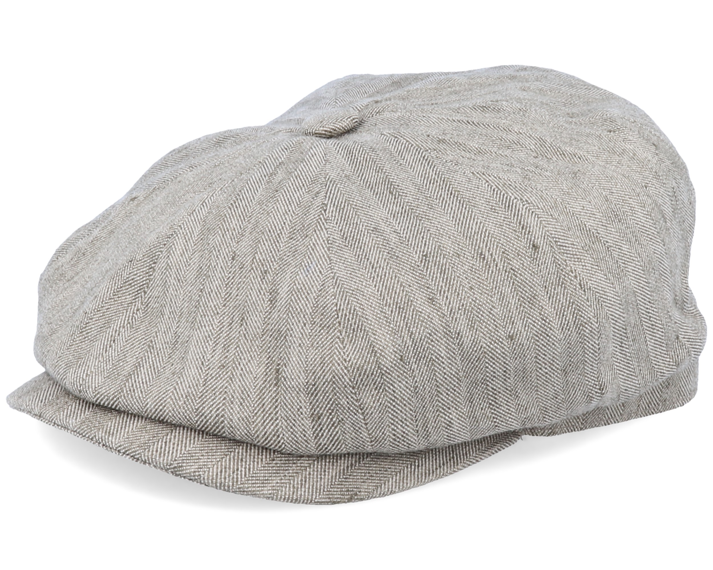 Hatteras Cotton/Linen Grey Flat Cap Stetson keps Hatstore.se