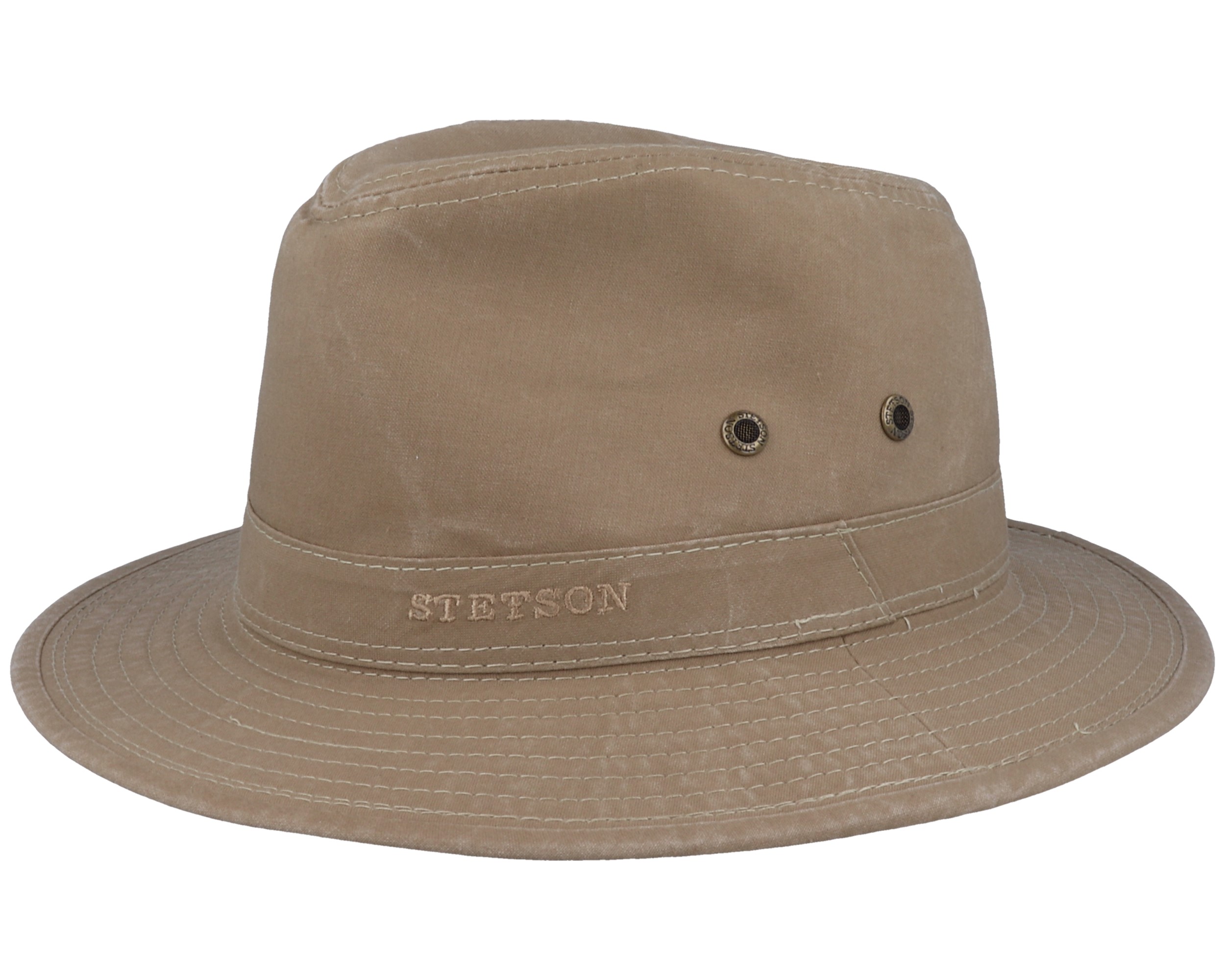 Tller Delave Organic Cotton Dark Khaki Traveller - Stetson hats ...
