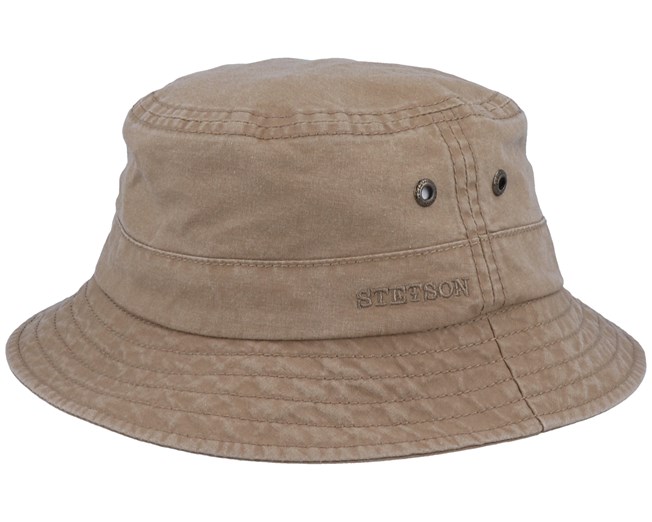 Delave Organic Cotton Light Brown Bucket - Stetson hats ...