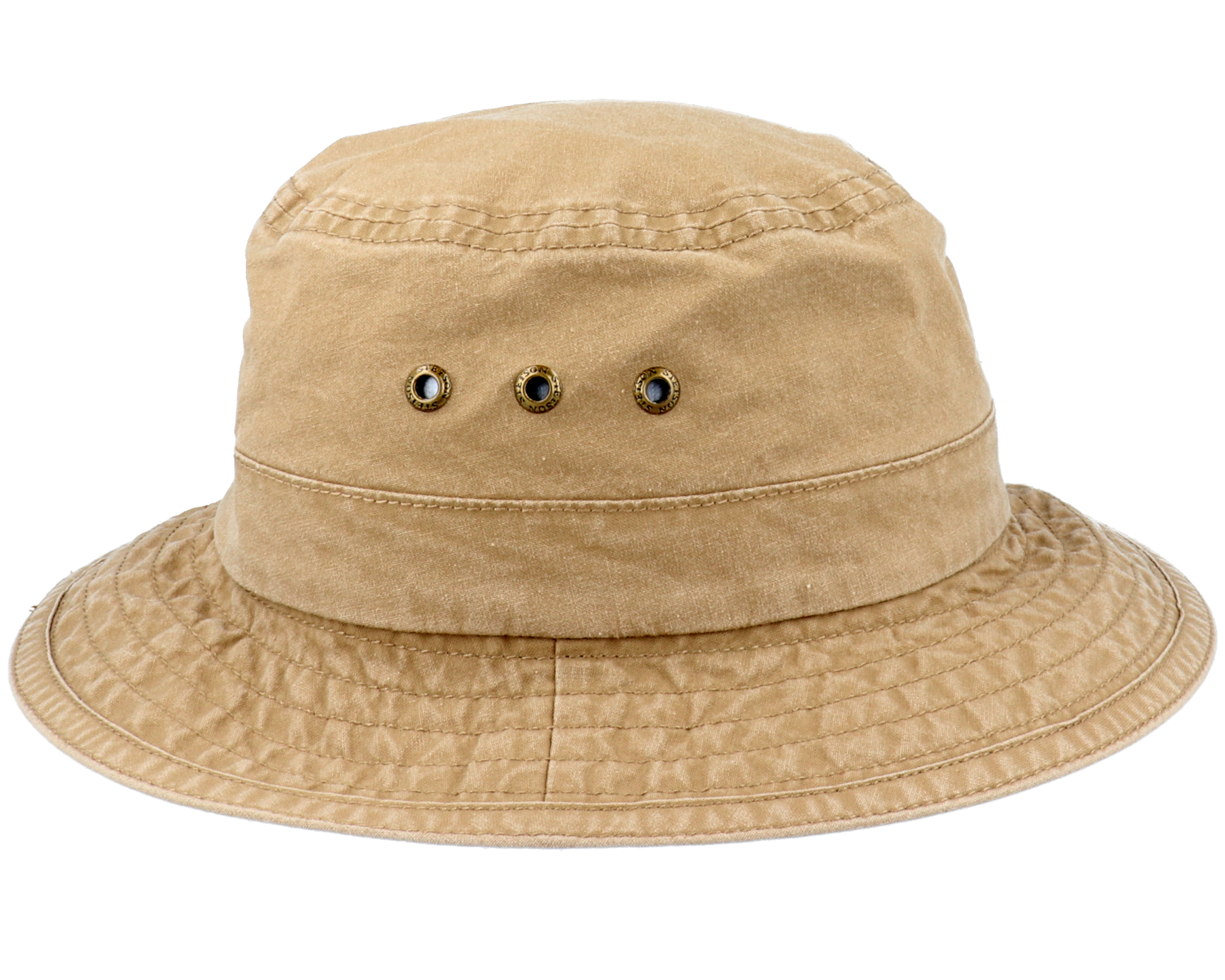 Delave Organic Cotton Khaki Bucket Stetson hats