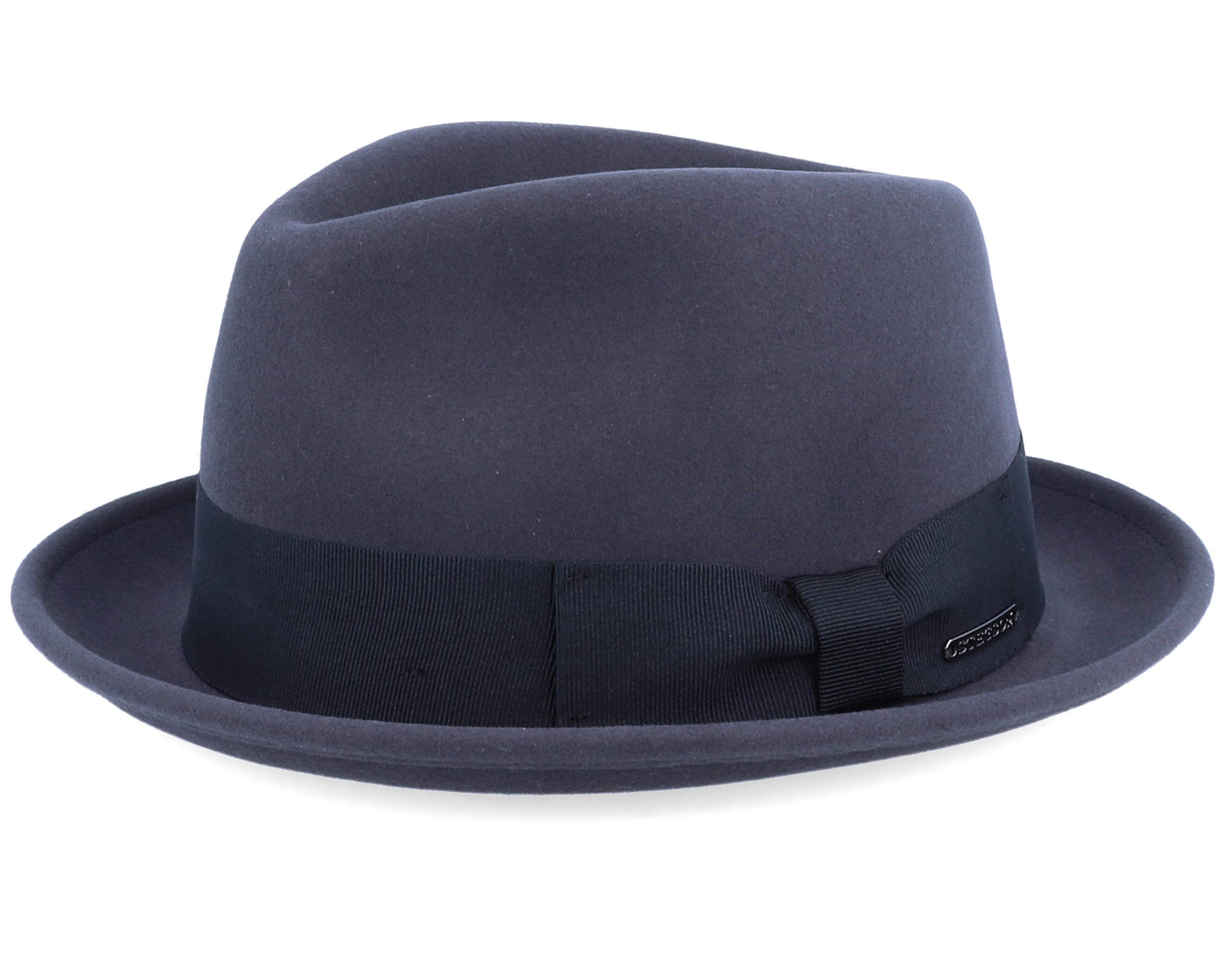 Player Woolfelt/Cashmere Dark Grey Fedora Stetson hatt Hatstore.no