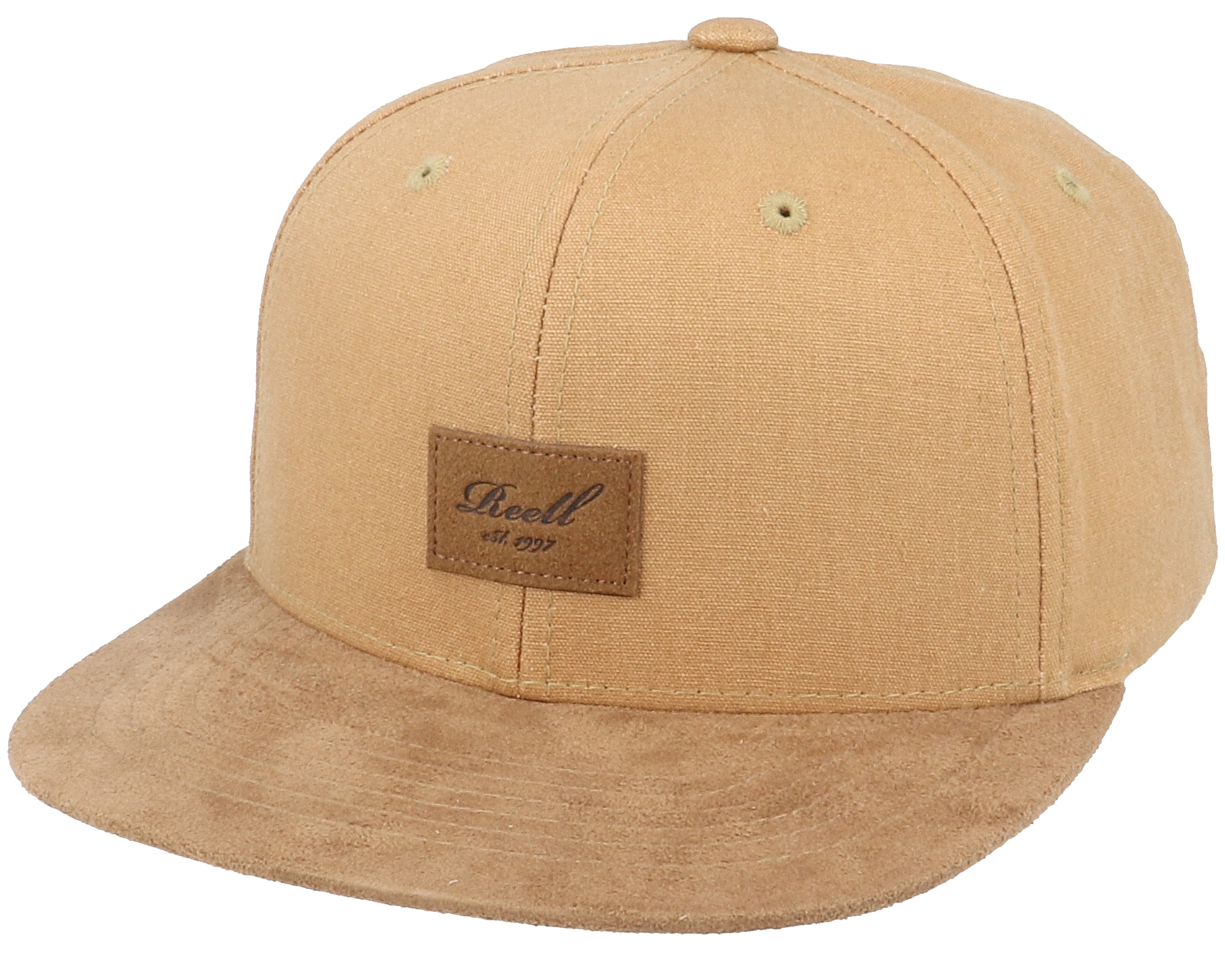 Suede Cap 151 Ocre Brown Snapback Reell caps Hatstore.sg