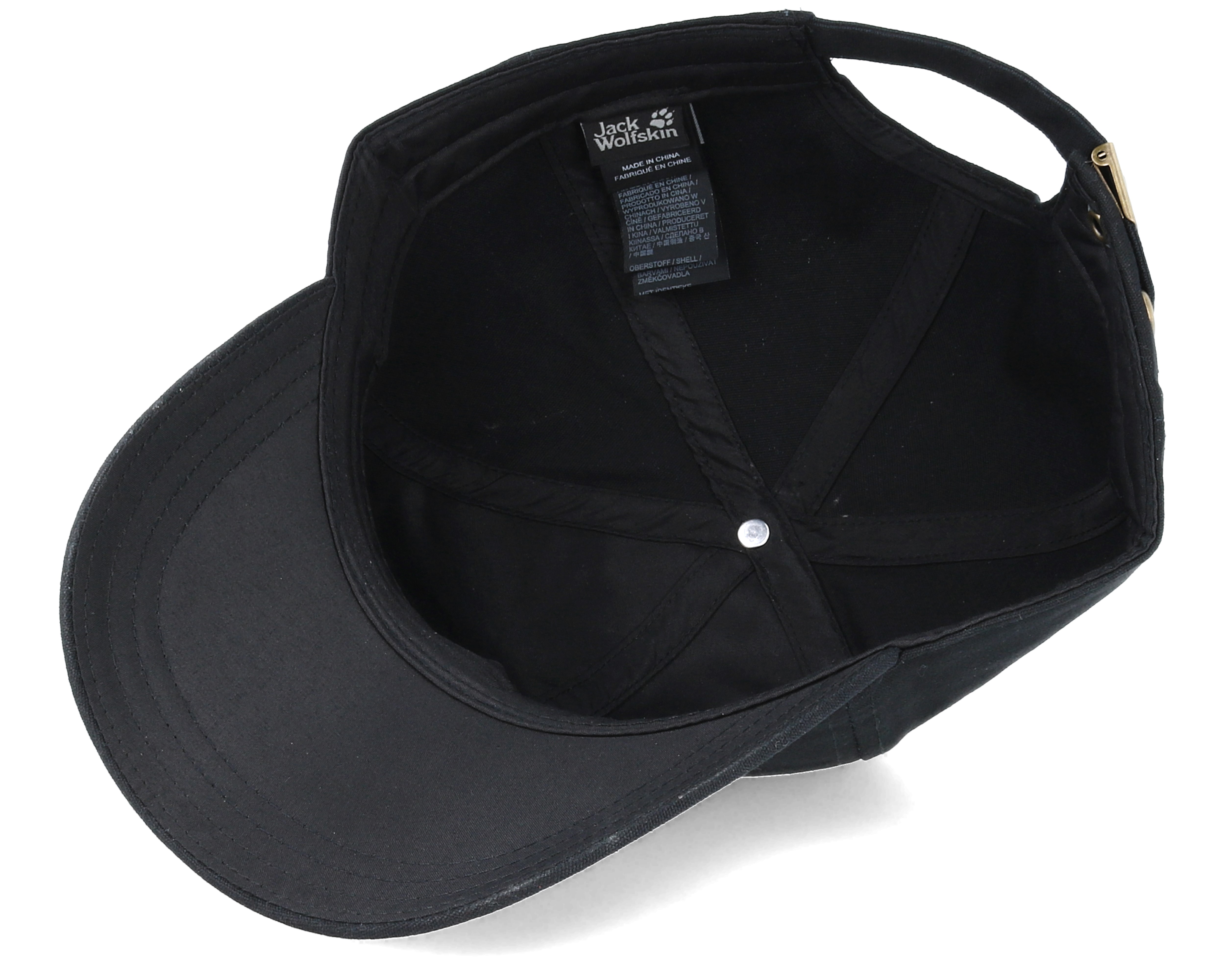 Baseball Cap Black Adjustable Jack Wolfskin caps