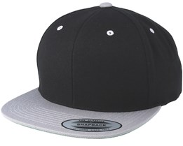 Black/Silver Snapback - Yupoong