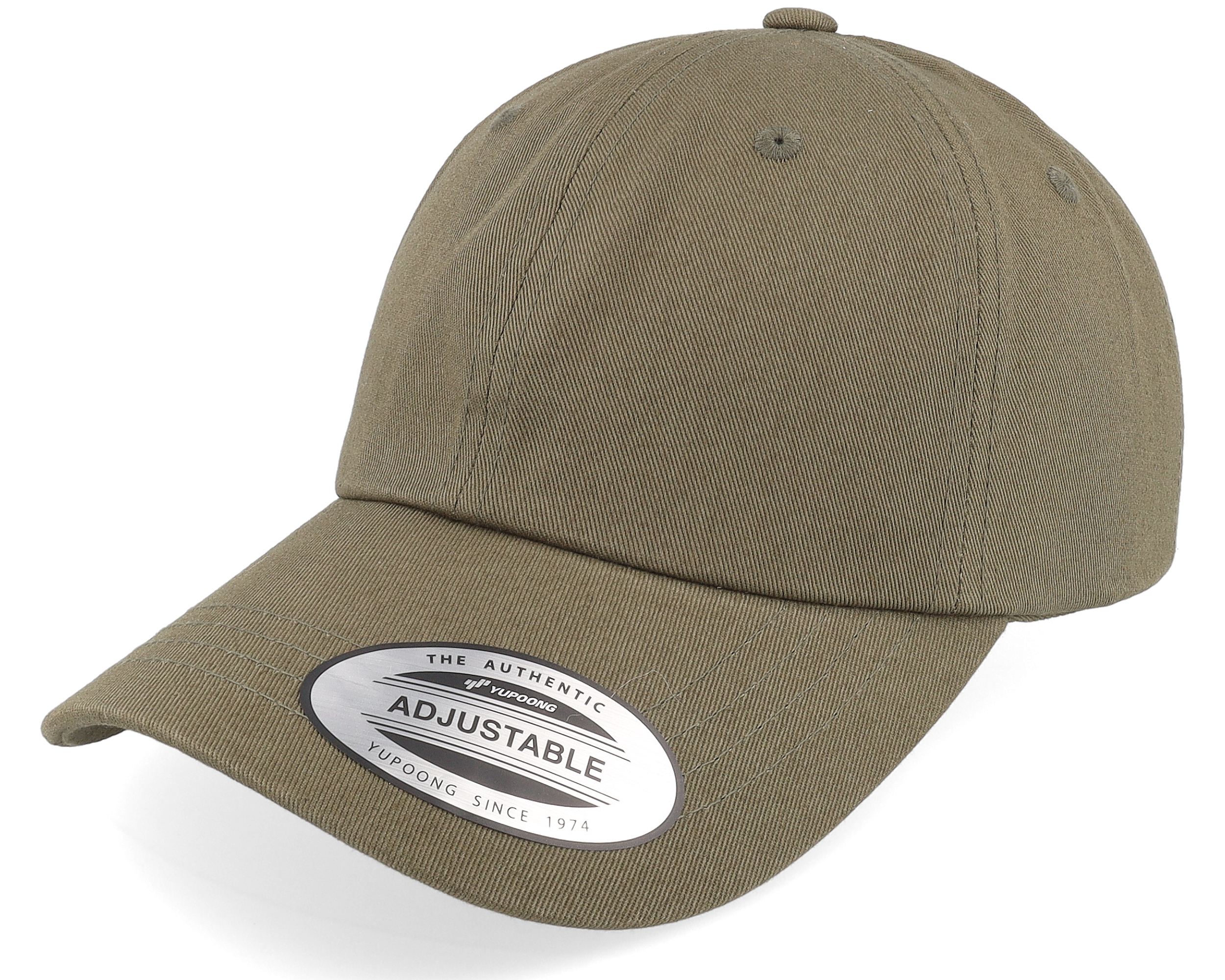 Olive Green Adjustable Yupoong caps