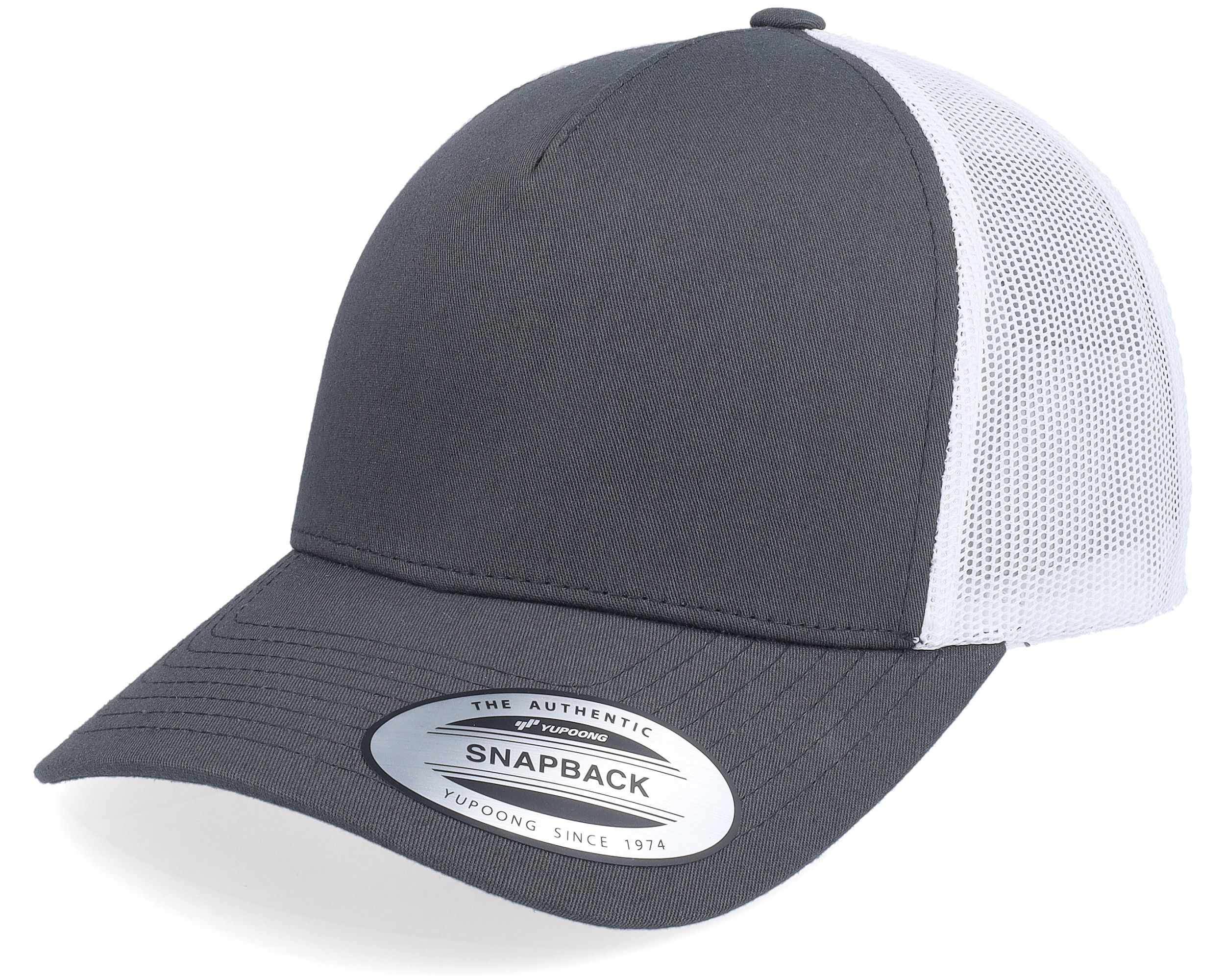 Dark grey white trucker yupoong caps hatstoreworld