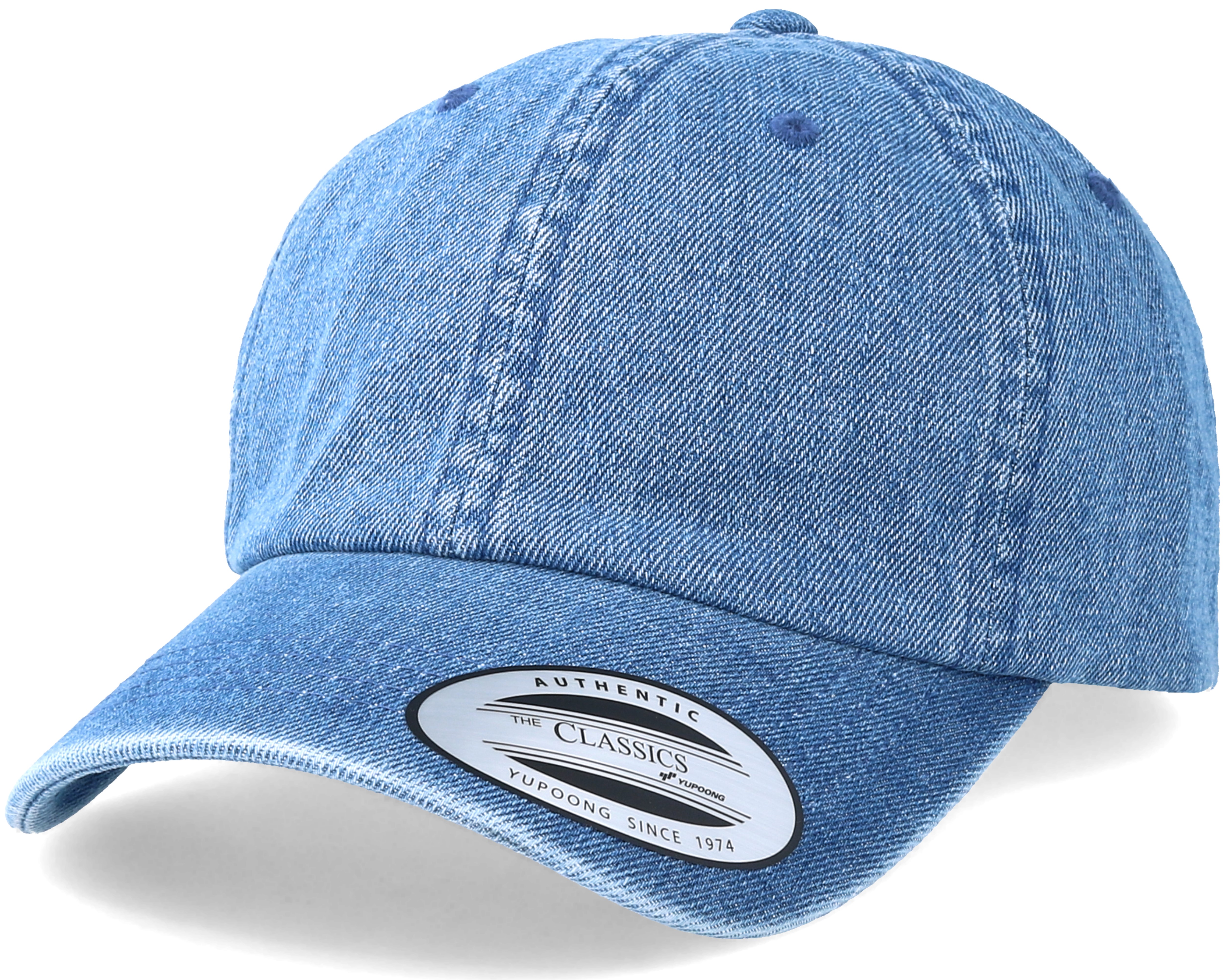 Dad Cap Washed Blue Adjustable Yupoong keps Hatstore.se