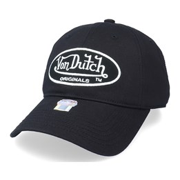 Unstructured Cotton Black Dad Cap - Von 