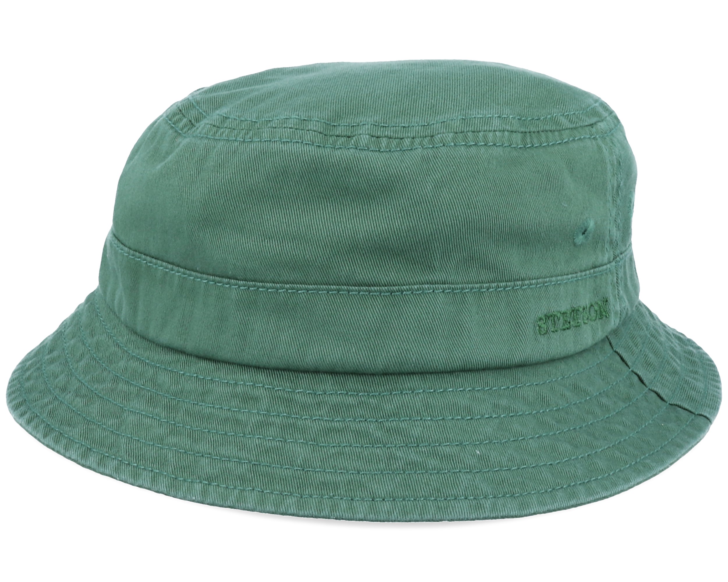 Cotton Twill Green Bucket Stetson hats