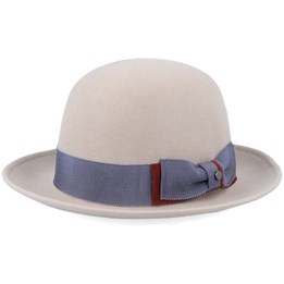 Stetson - Open Crown Woolfelt Bowler Hat - Beige - L