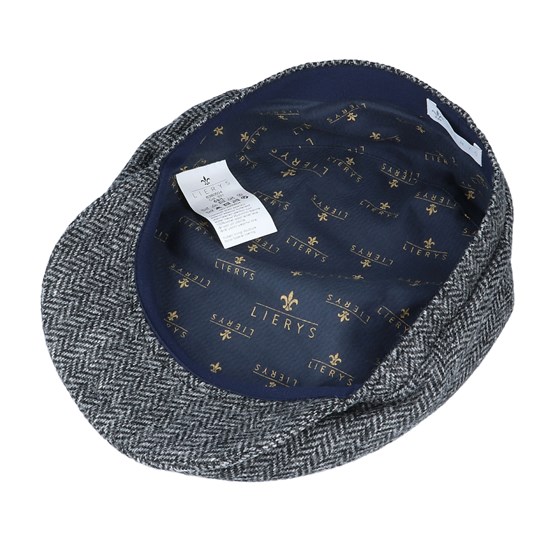 Driver Cap Wool Grey Flat Cap Lierys caps Hatstore.co.uk