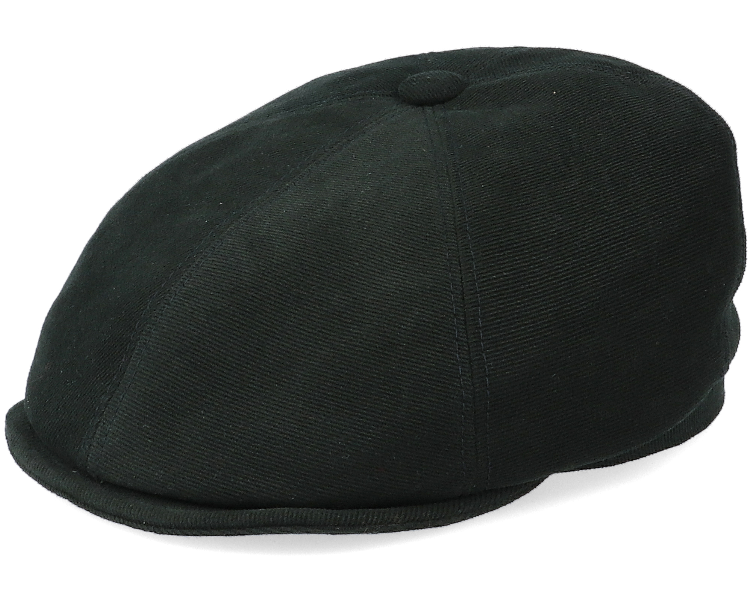 Brooklin 6Panel Cap Soft Cotton Black Flat Cap Stetson caps